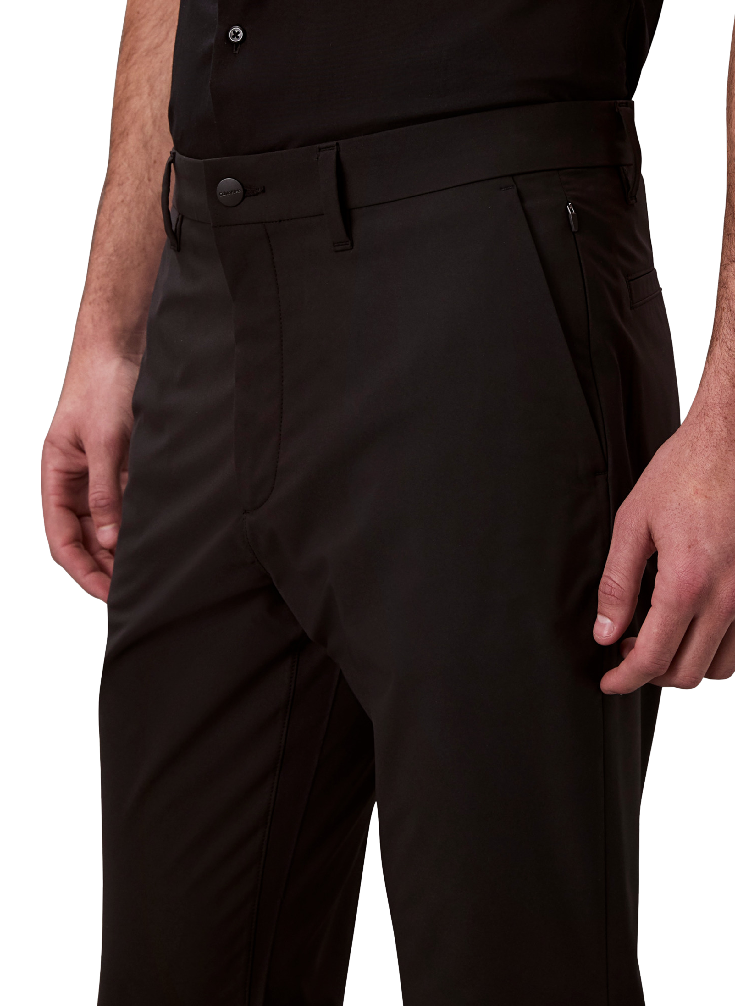 Slim Tech Stretch Pants CALVIN KLEIN Black