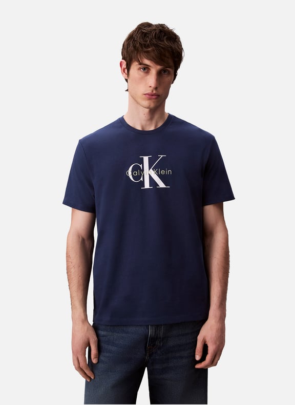 T-shirt à logo en coton Bleu by CALVIN KLEIN CALVIN KLEIN T-shirt à logo en coton Bleu