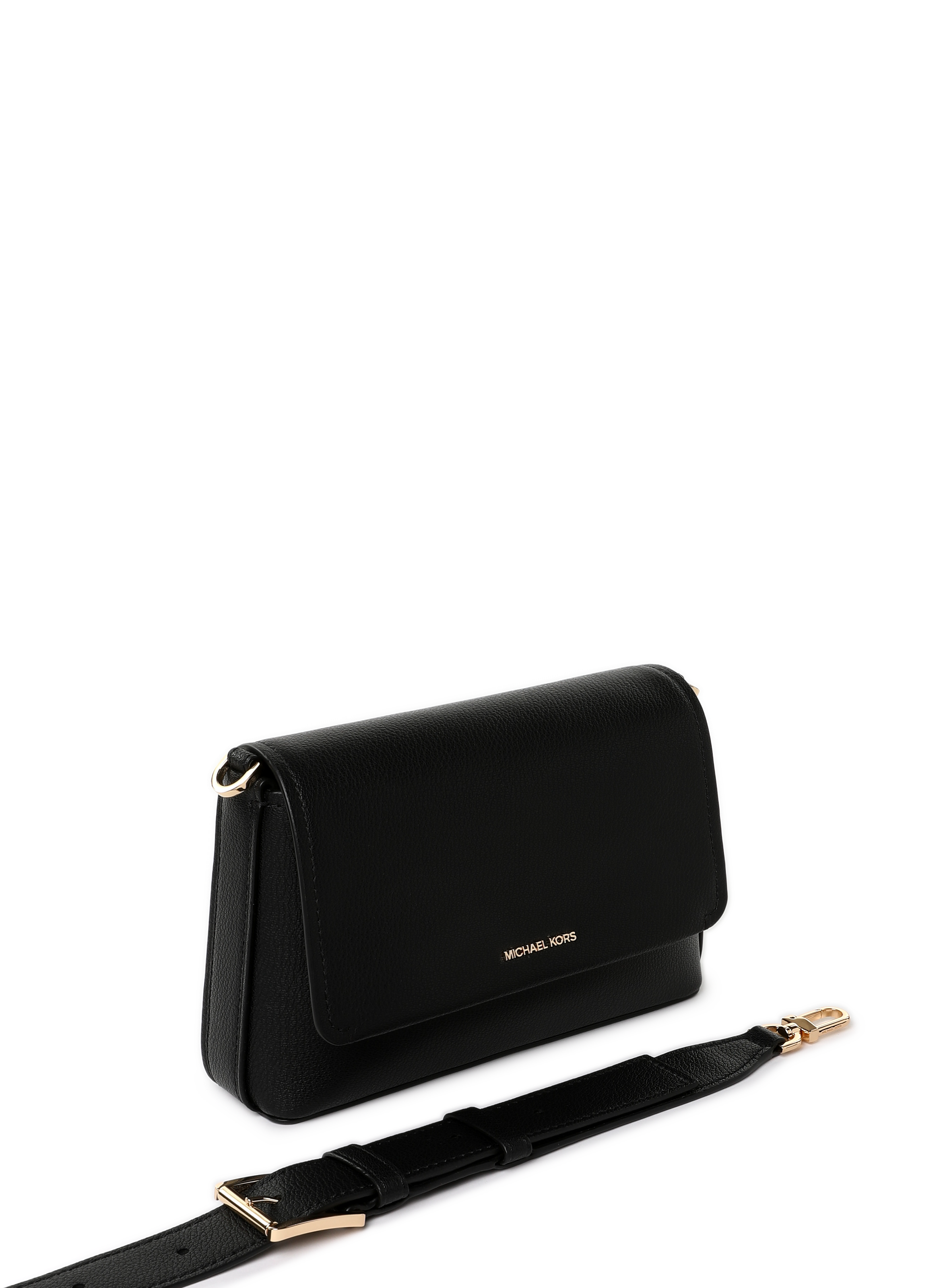 Small leather Nessa shoulder bag MICHAEL KORS Black