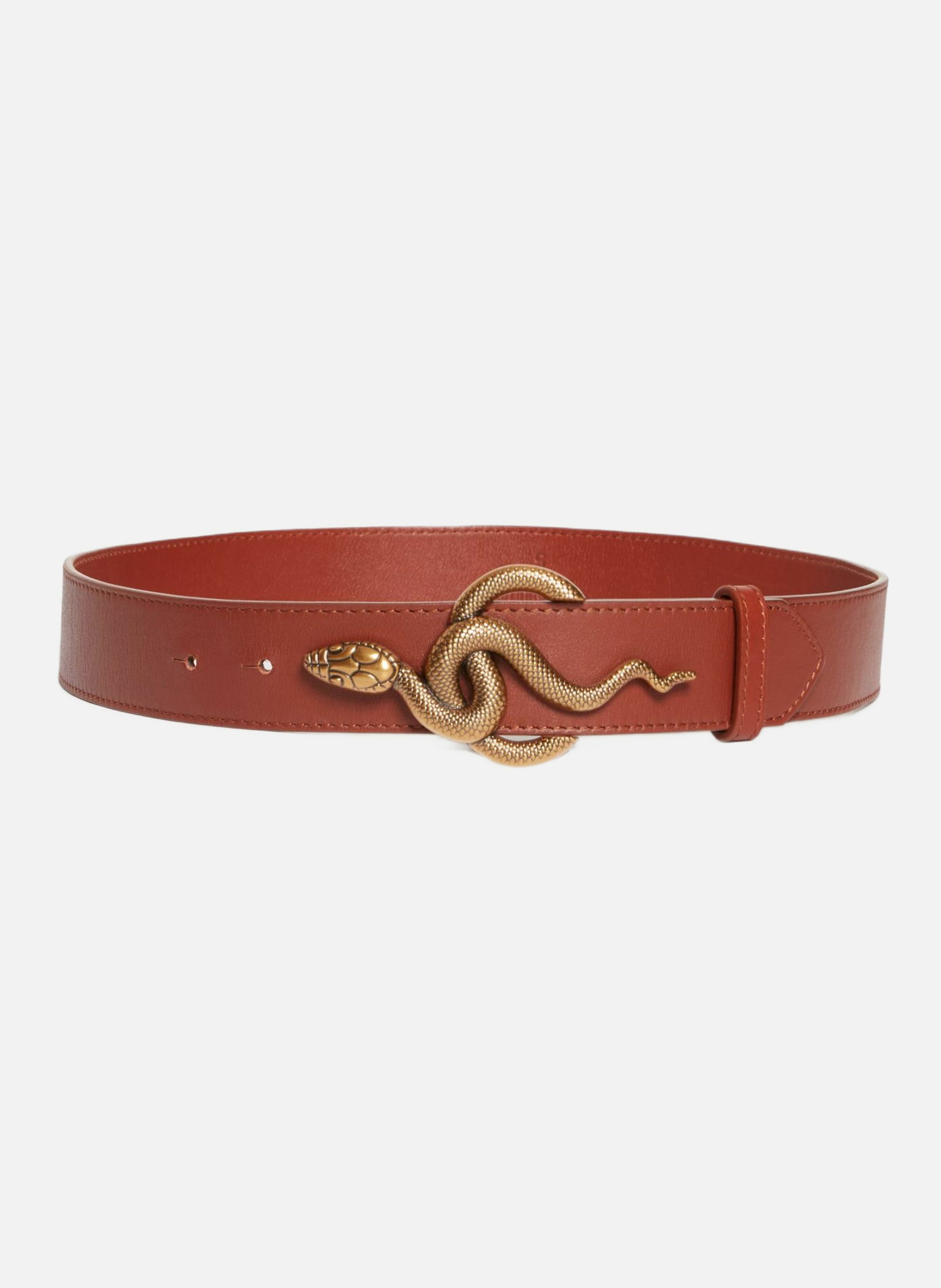 Ceinture cléo 35mm en cuir VANESSA BRUNO Marron