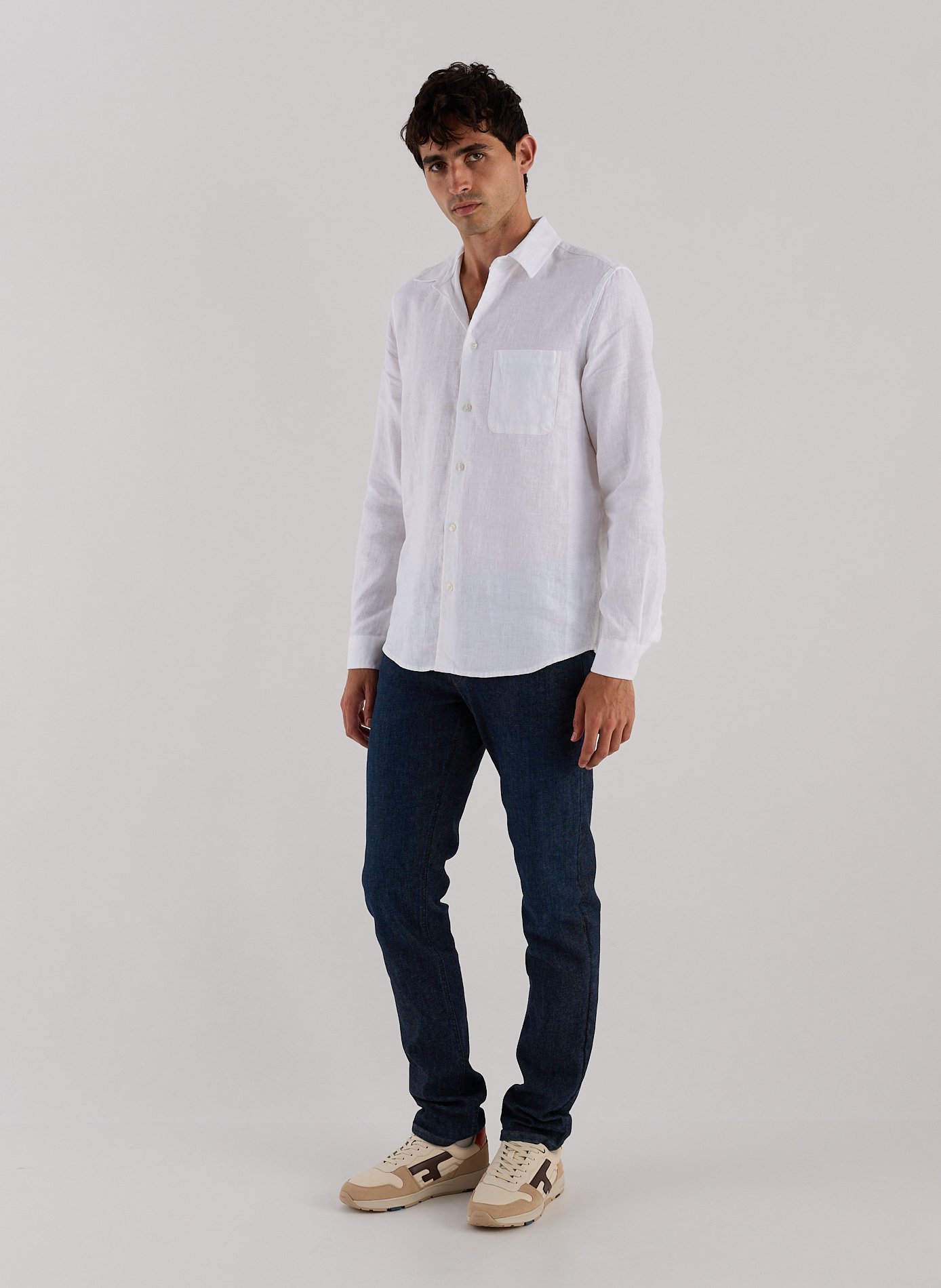 Linen shirt SAMSOE SAMSOE White