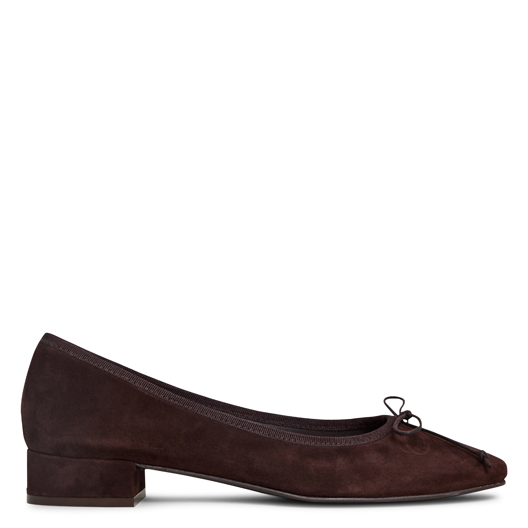 Ballerines en cuir velours dadou JONAK Marron