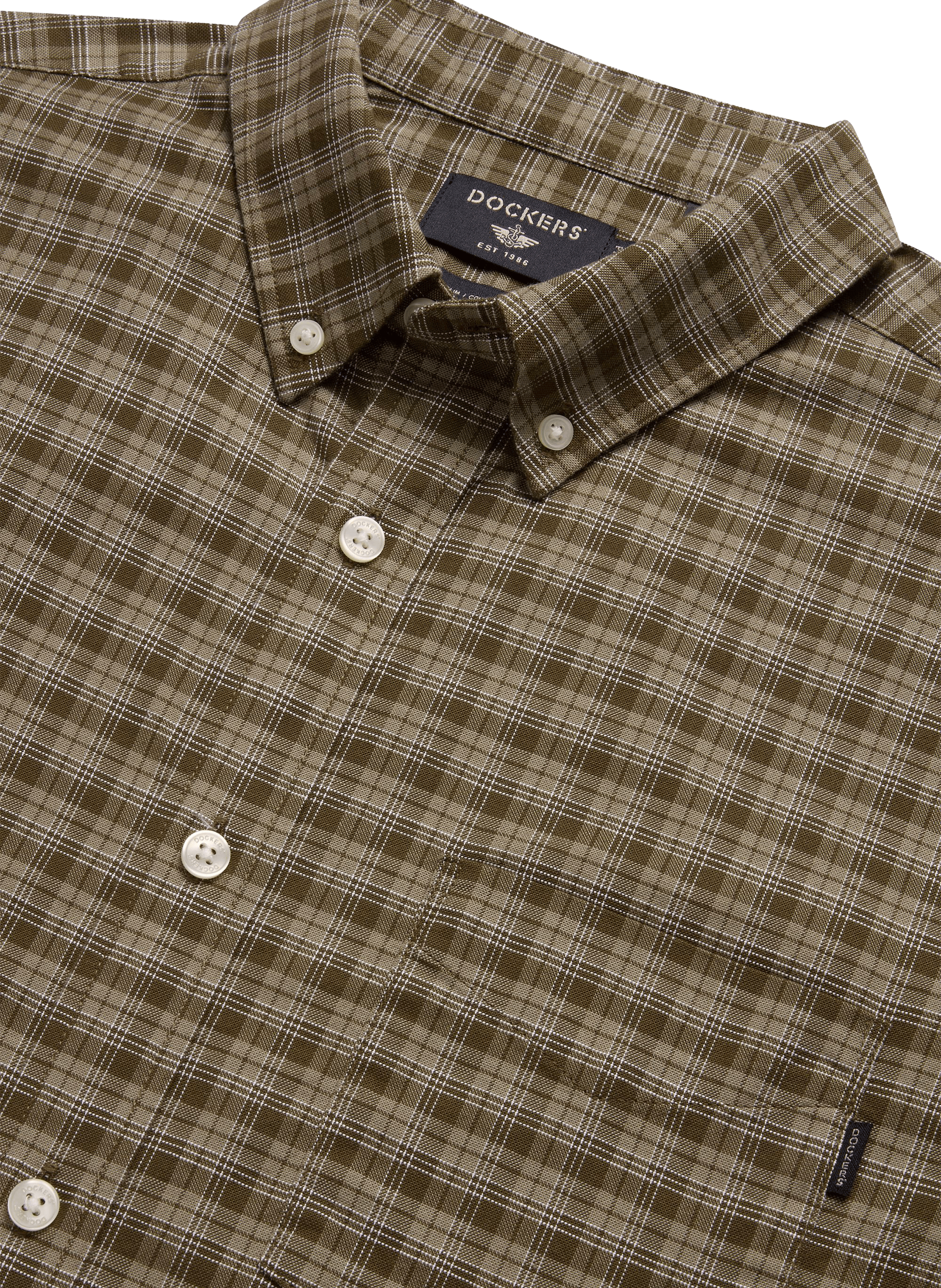 Cotton poplin shirt DOCKERS Khaki