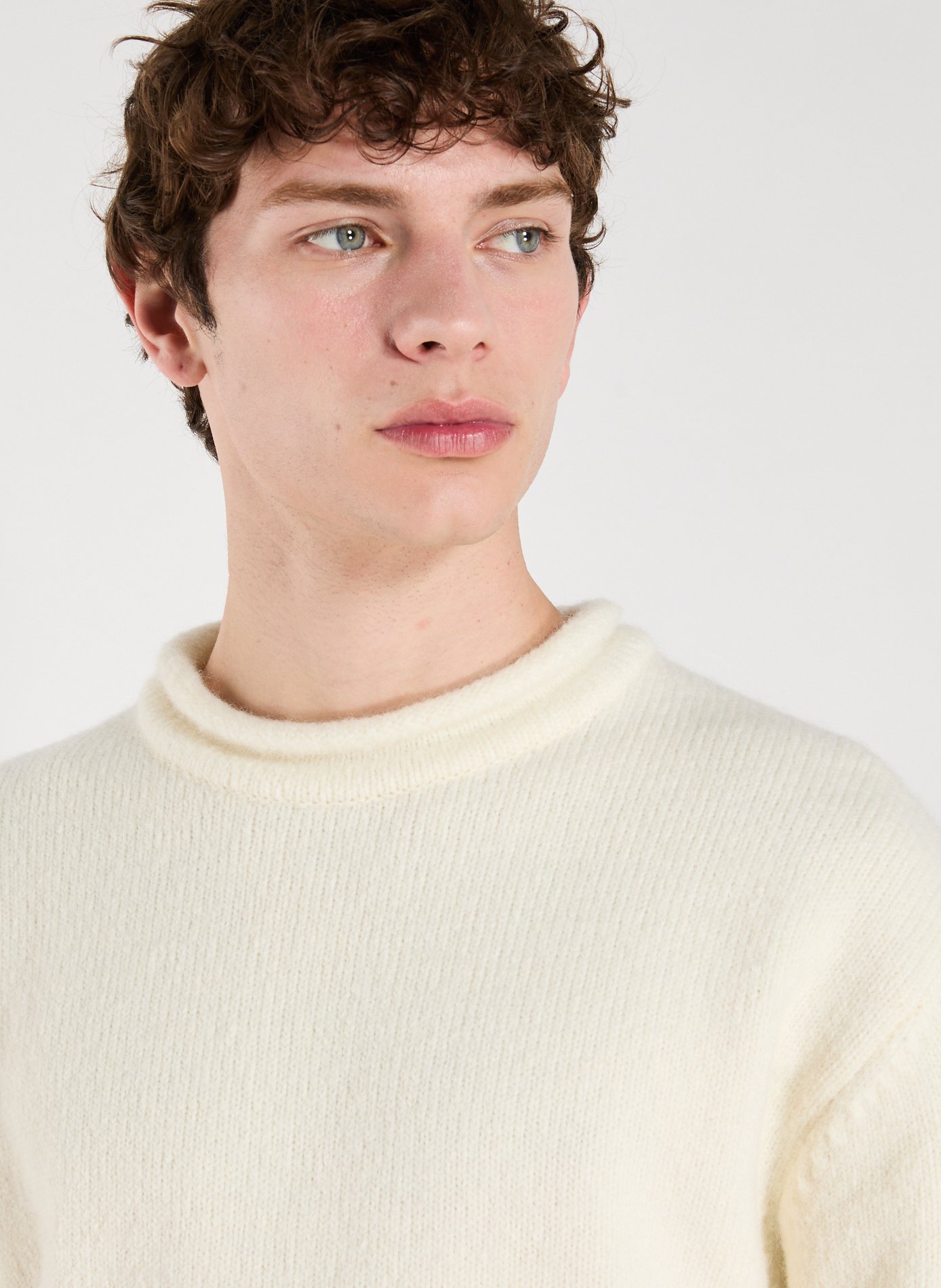 Wool-blend round-neck jumper MERELY MADE Beige