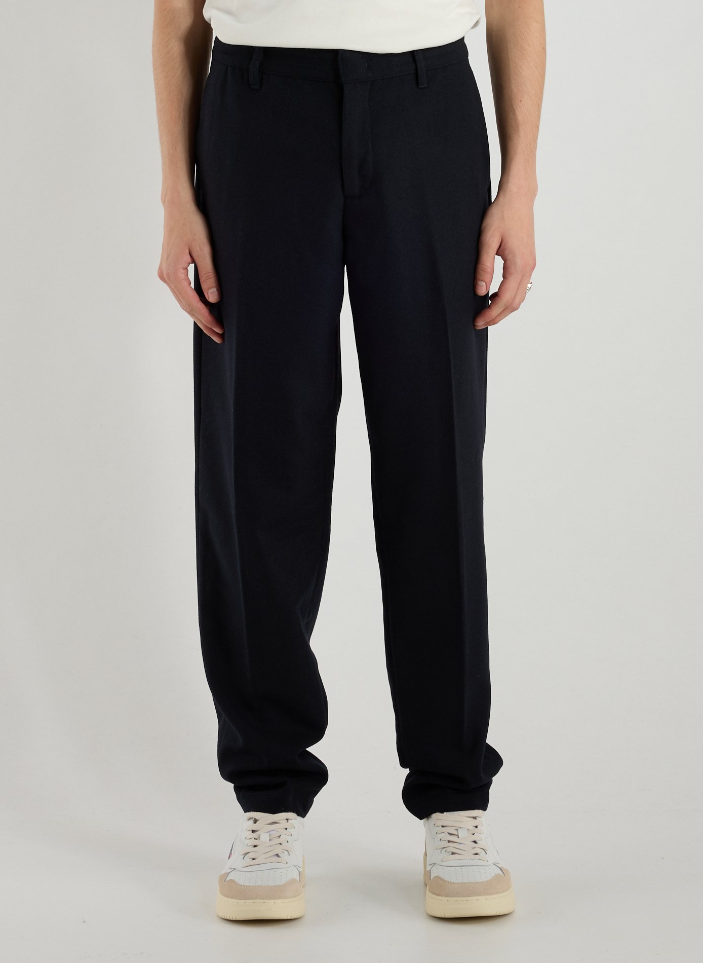 ARMANI EXCHANGE Pantalon en laine vierge mélangée Bleu