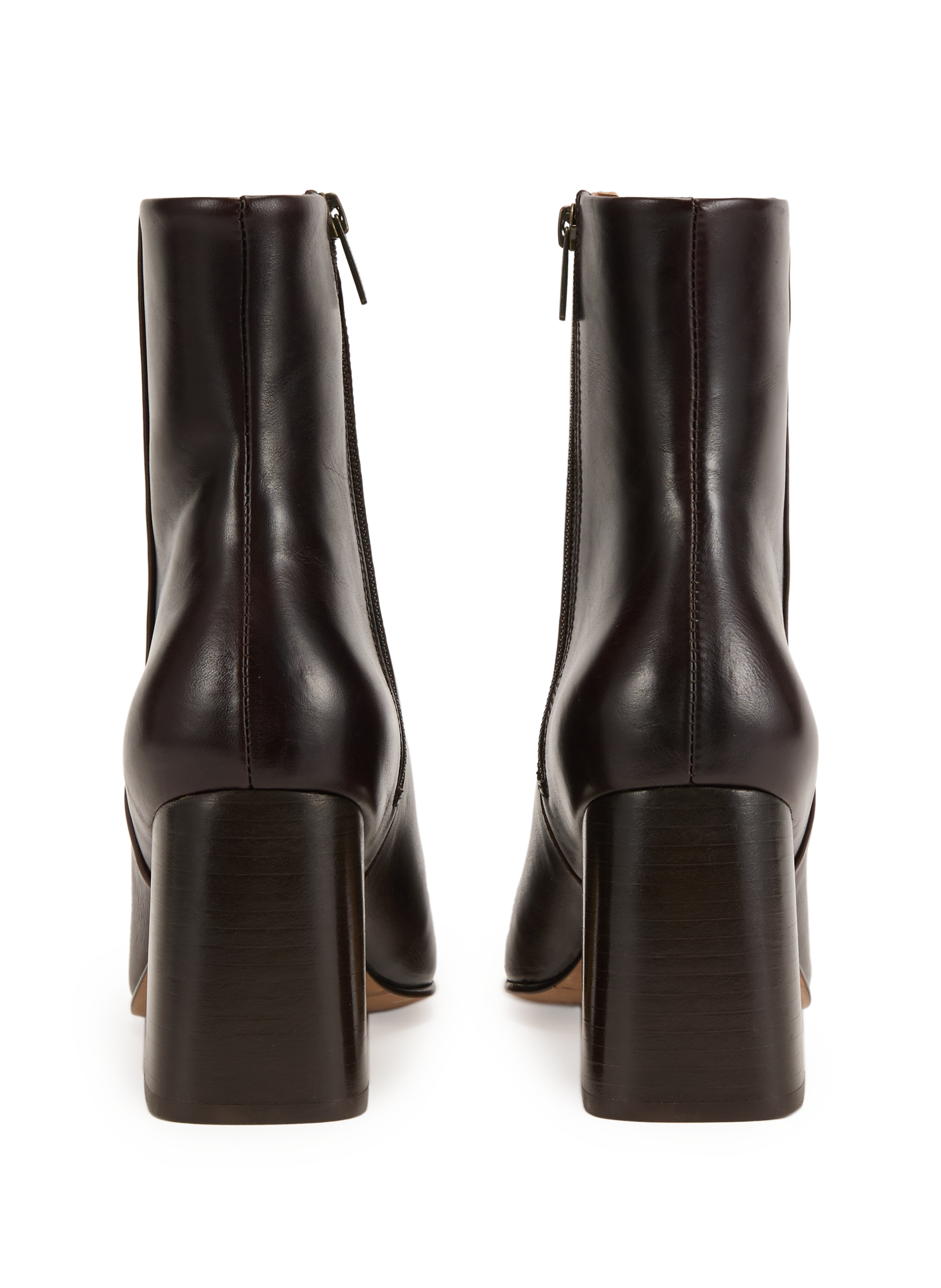 Norma leather ankle boots with heel BOBBIES Brown