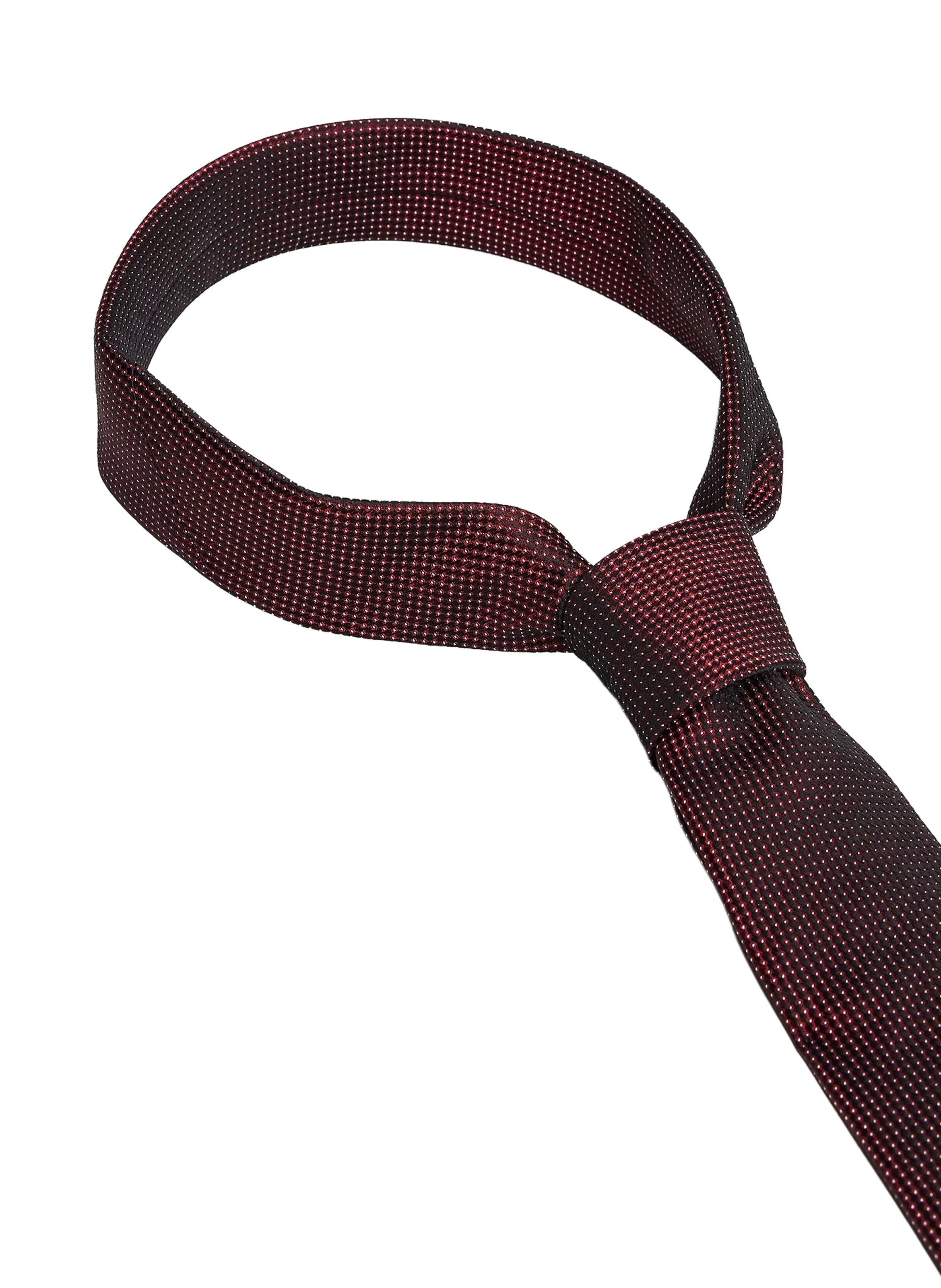 Patterned silk tie  TOMMY HILFIGER Red