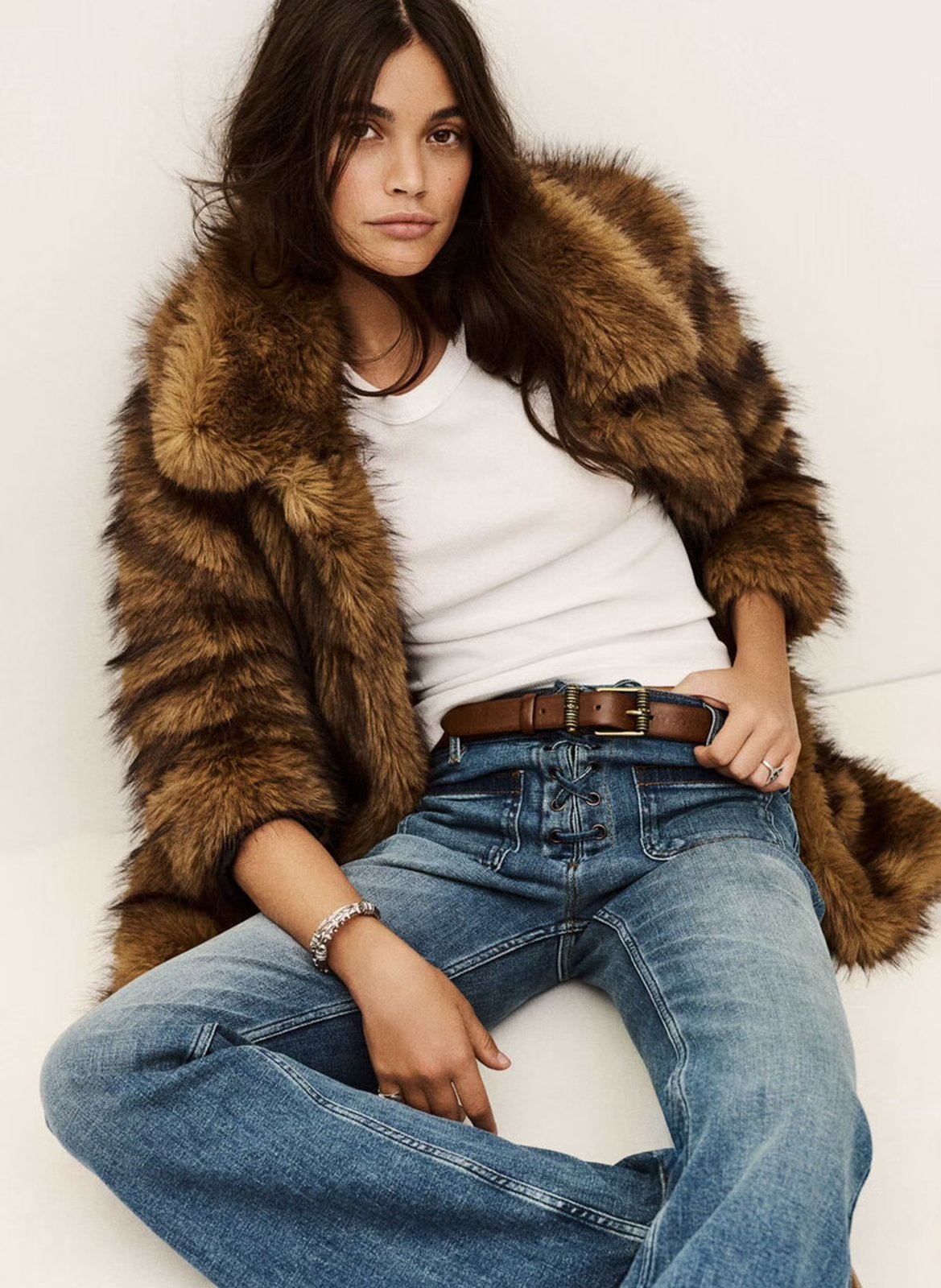 Jean flare en coton mélangé rafa BA&SH Bleu