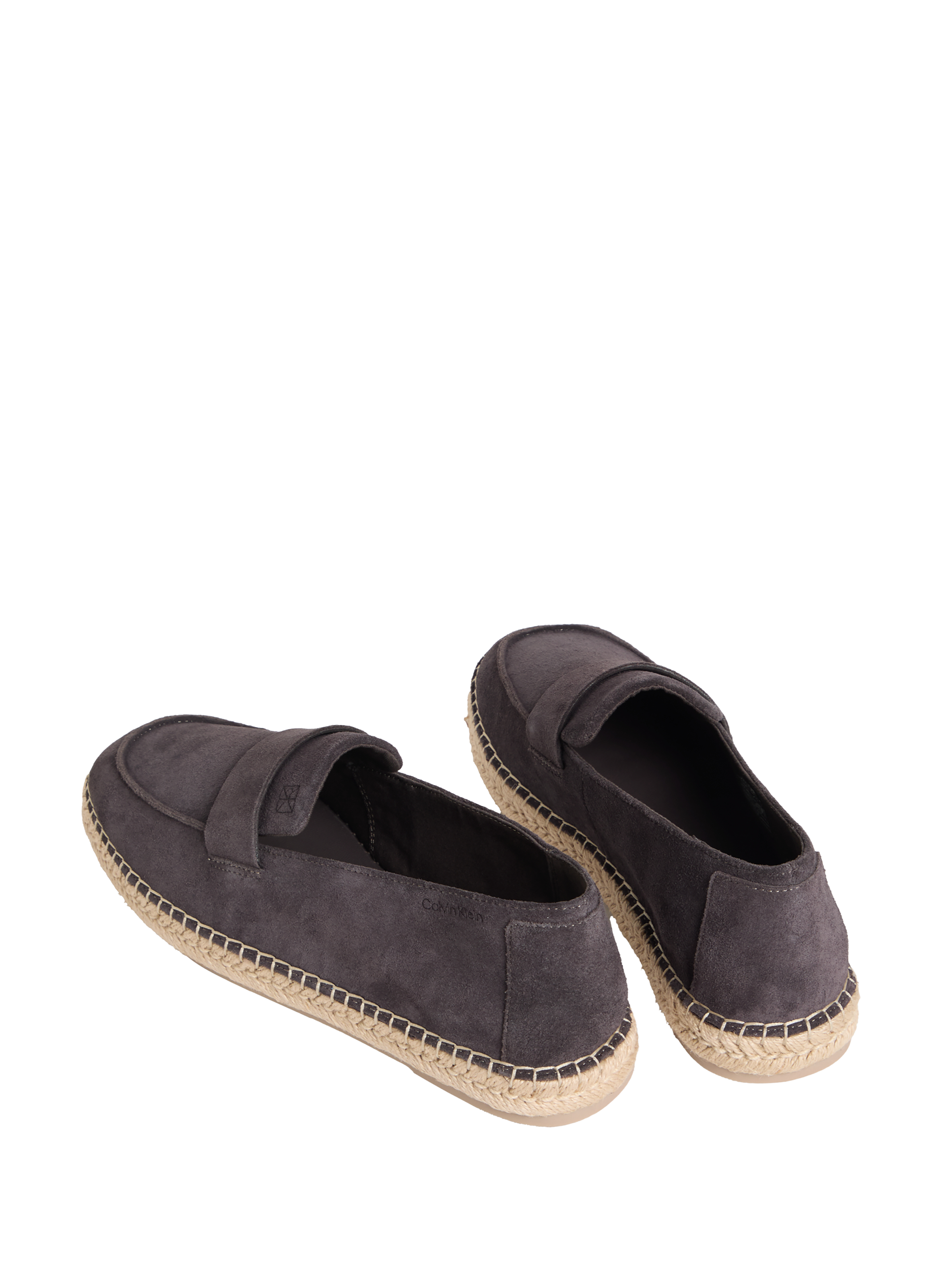 Espadrilles Carlos en cuir suédé mélangé CALVIN KLEIN Noir