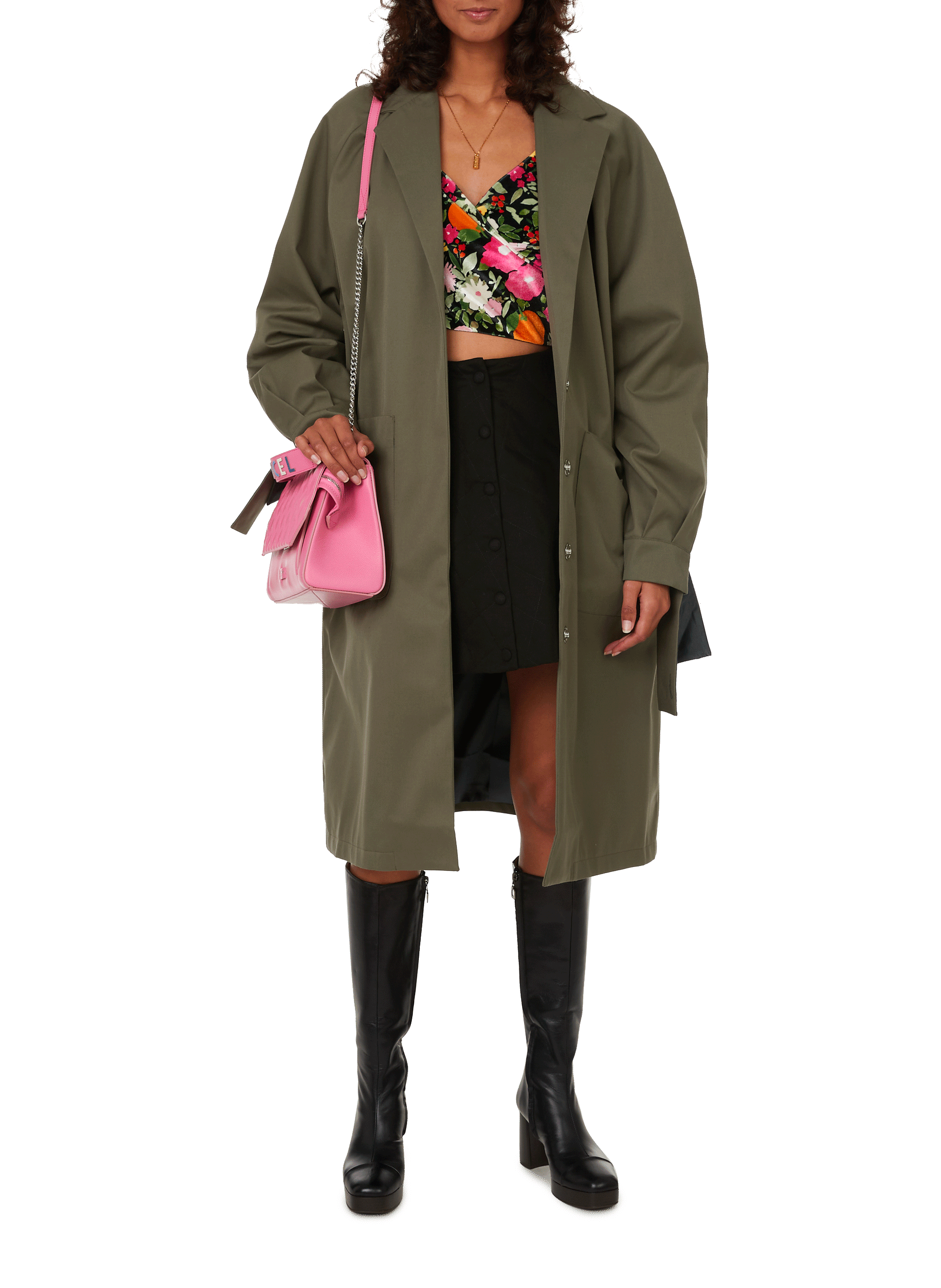 Cotton-blend trench coat FÊTE IMPÉRIALE Green