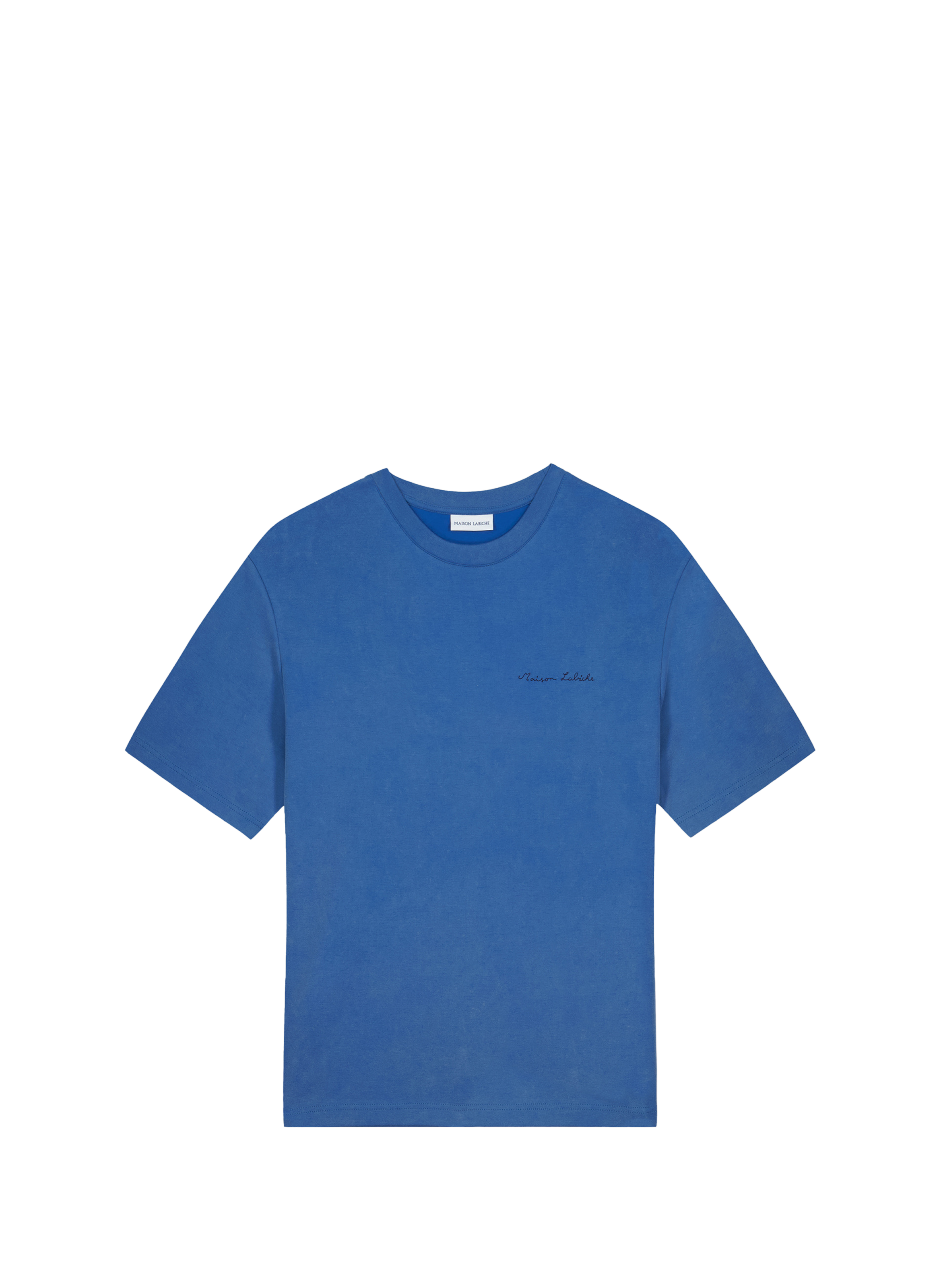 T-shirt droit Chassaigne en coton biologique MAISON LABICHE Bleu