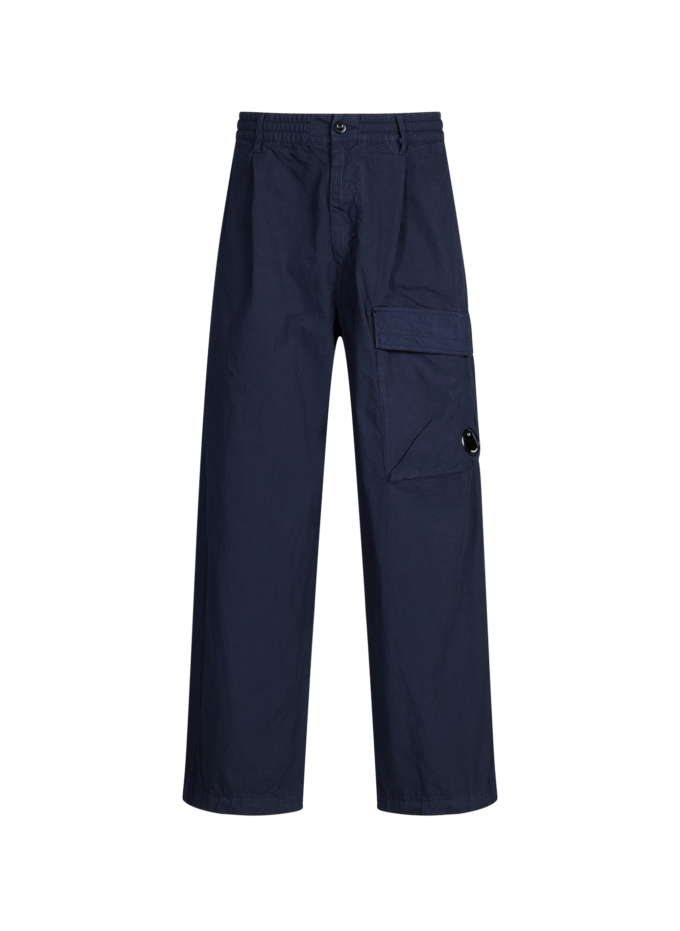 Pantalon large élastiqué en coton CP COMPANY Bleu