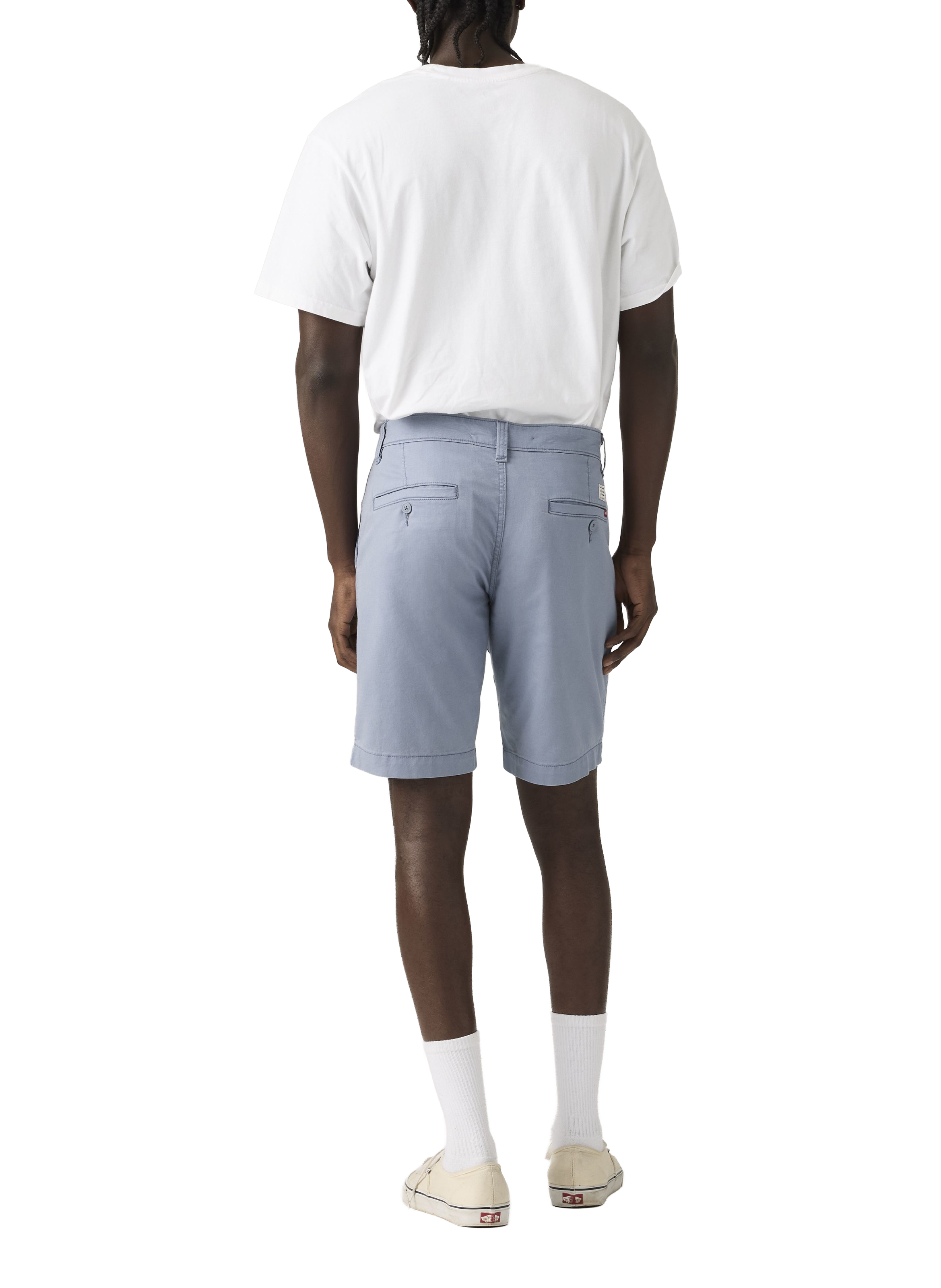 Short droit en coton et lin mélangés LEVI'S Bleu