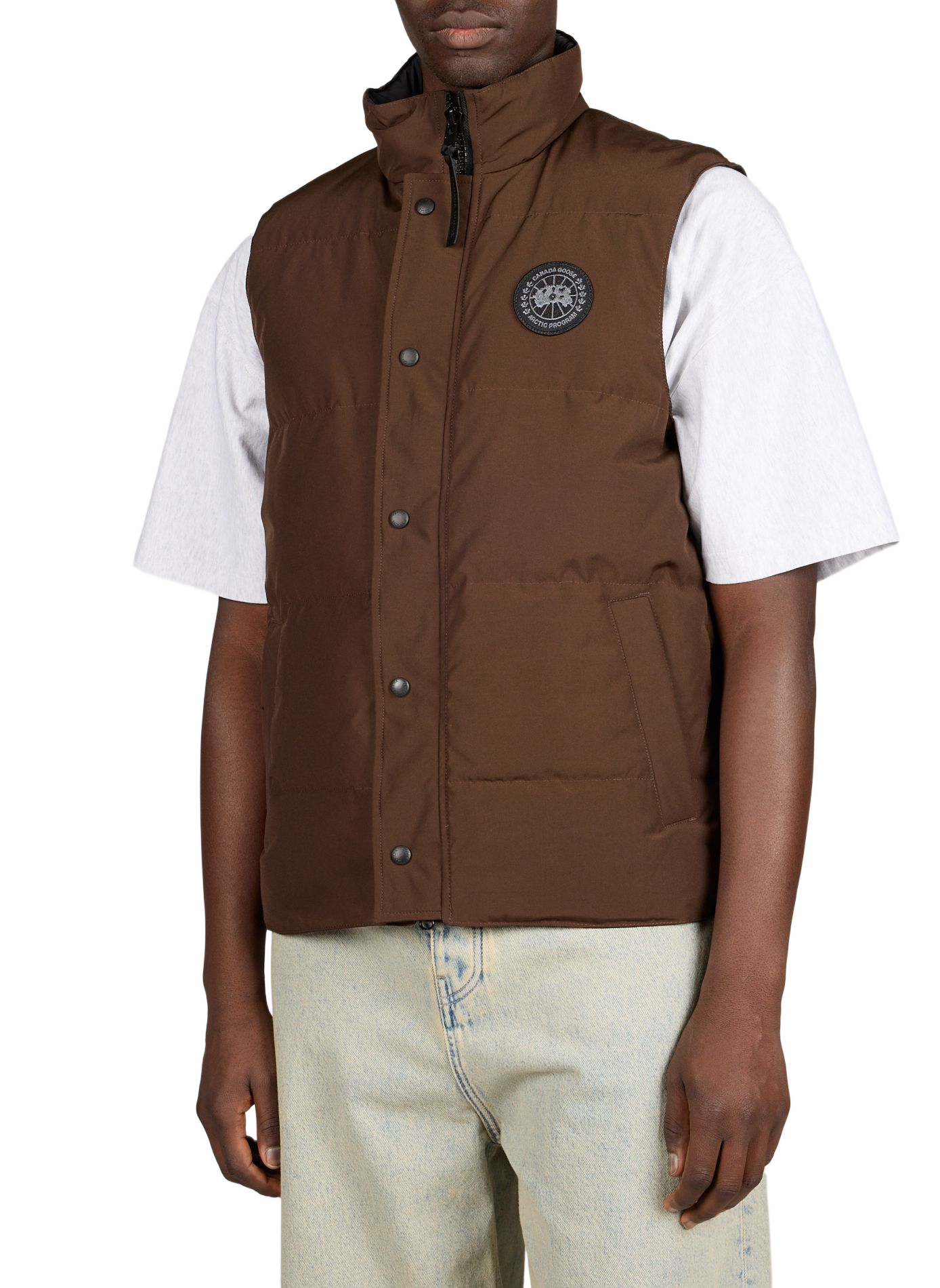 Down gilet CANADA GOOSE Brown
