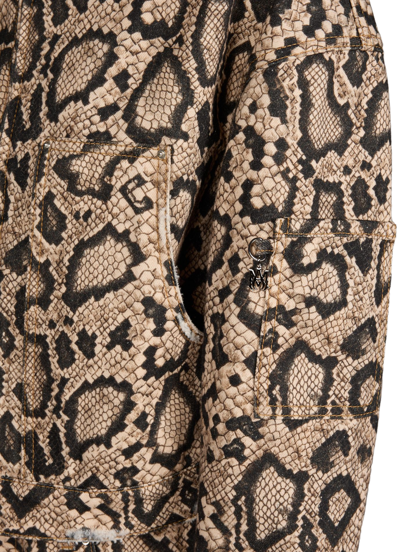 Snake print cotton jacket AMIRI Multicolour