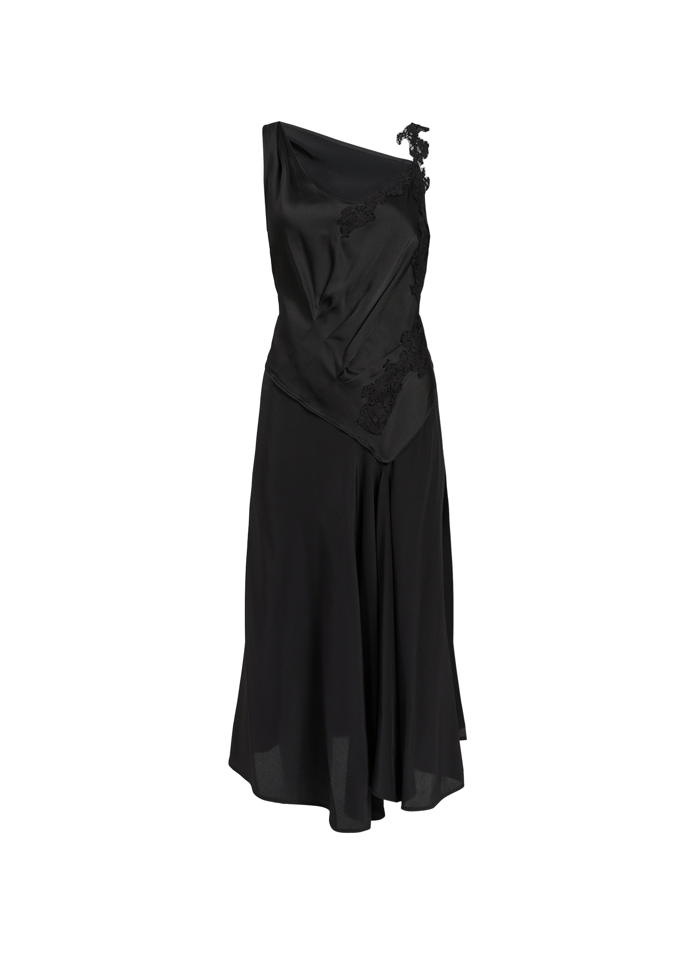 Robe longue en dentelle sans manches VICTORIA BECKHAM Noir