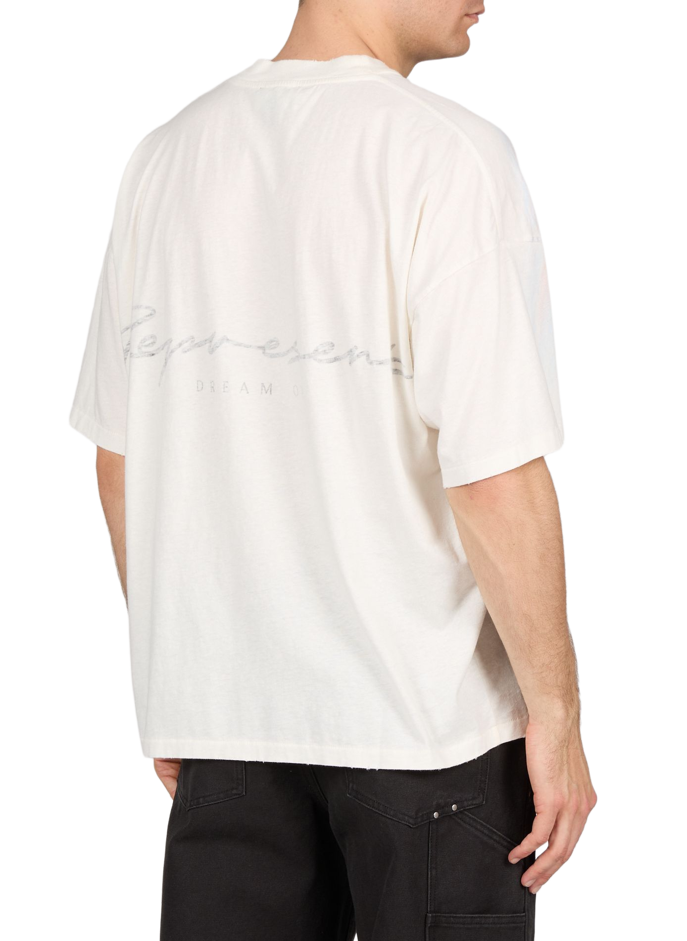 T-shirt imprimé en coton mélangé REPRESENT Blanc