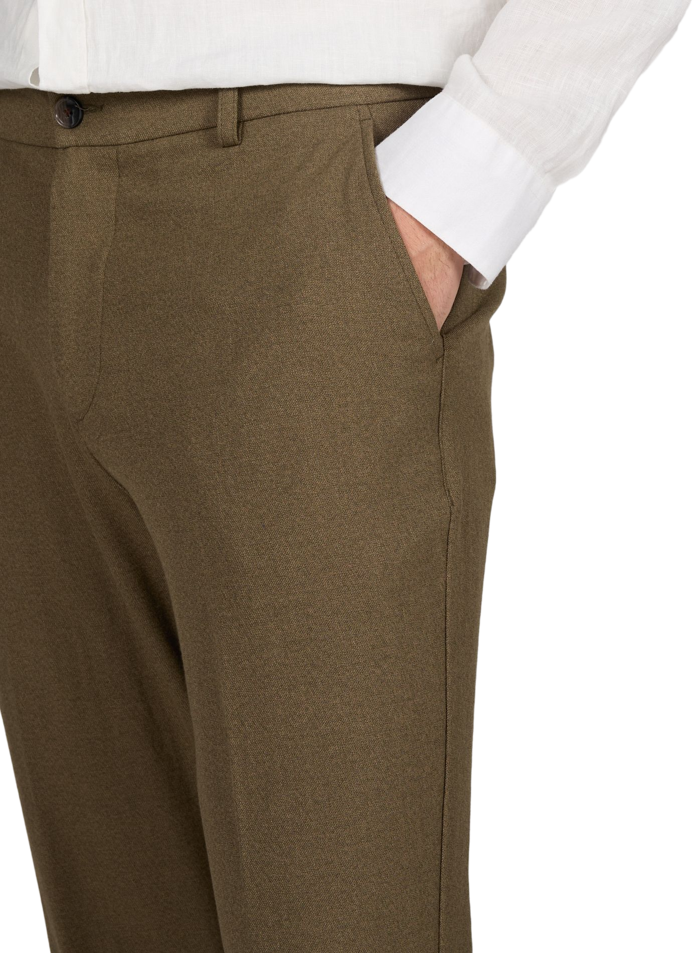Cigarette trousers LES DEUX Brown