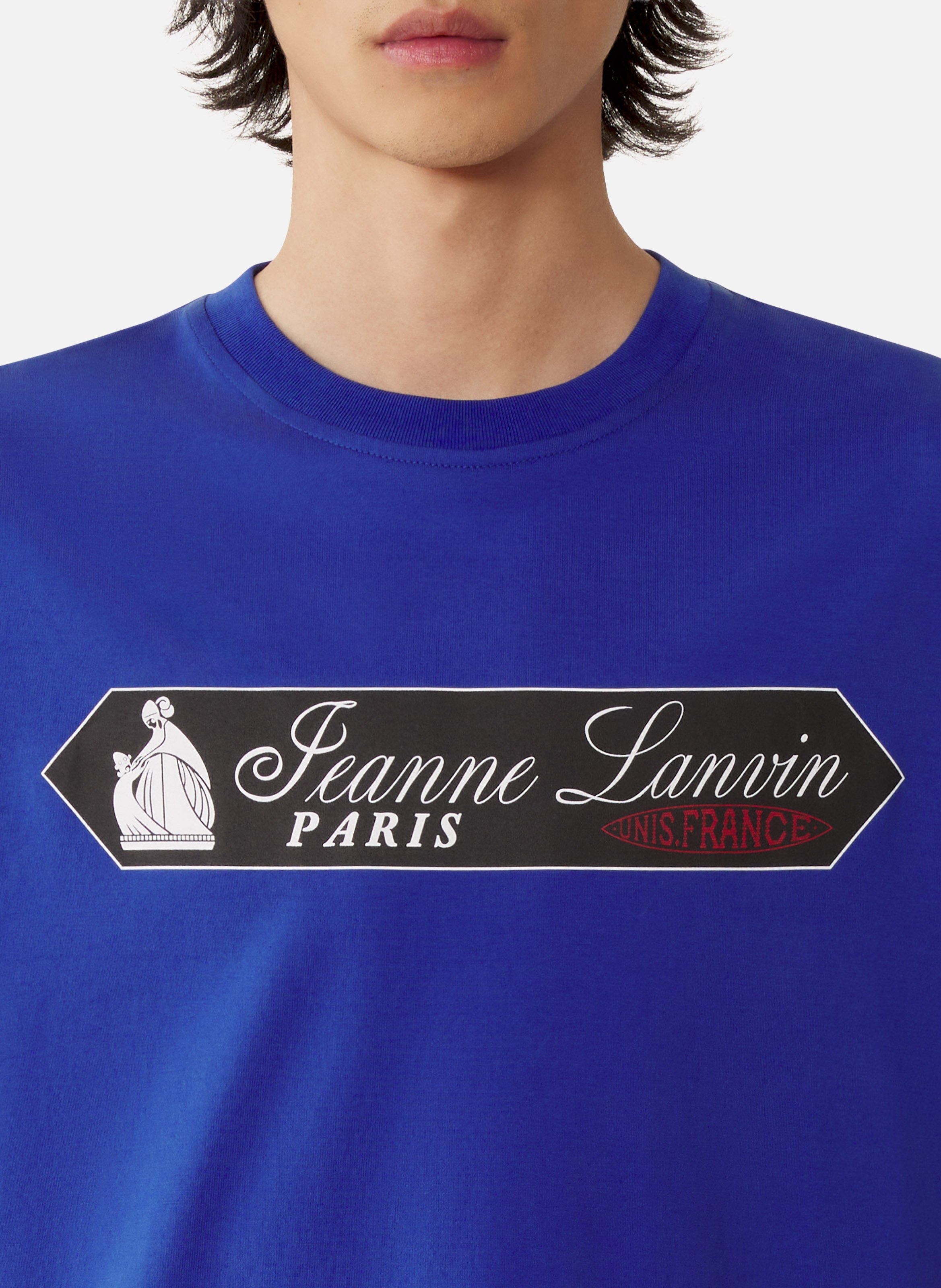 T-shirt imprimé signature lanvin LANVIN Bleu