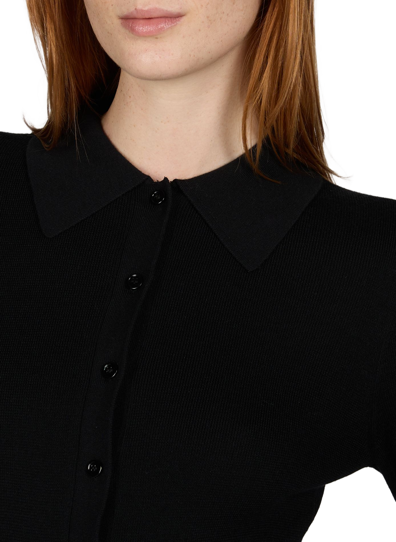 Lili silk, wool, and cashmere cardigan ALMADA Black