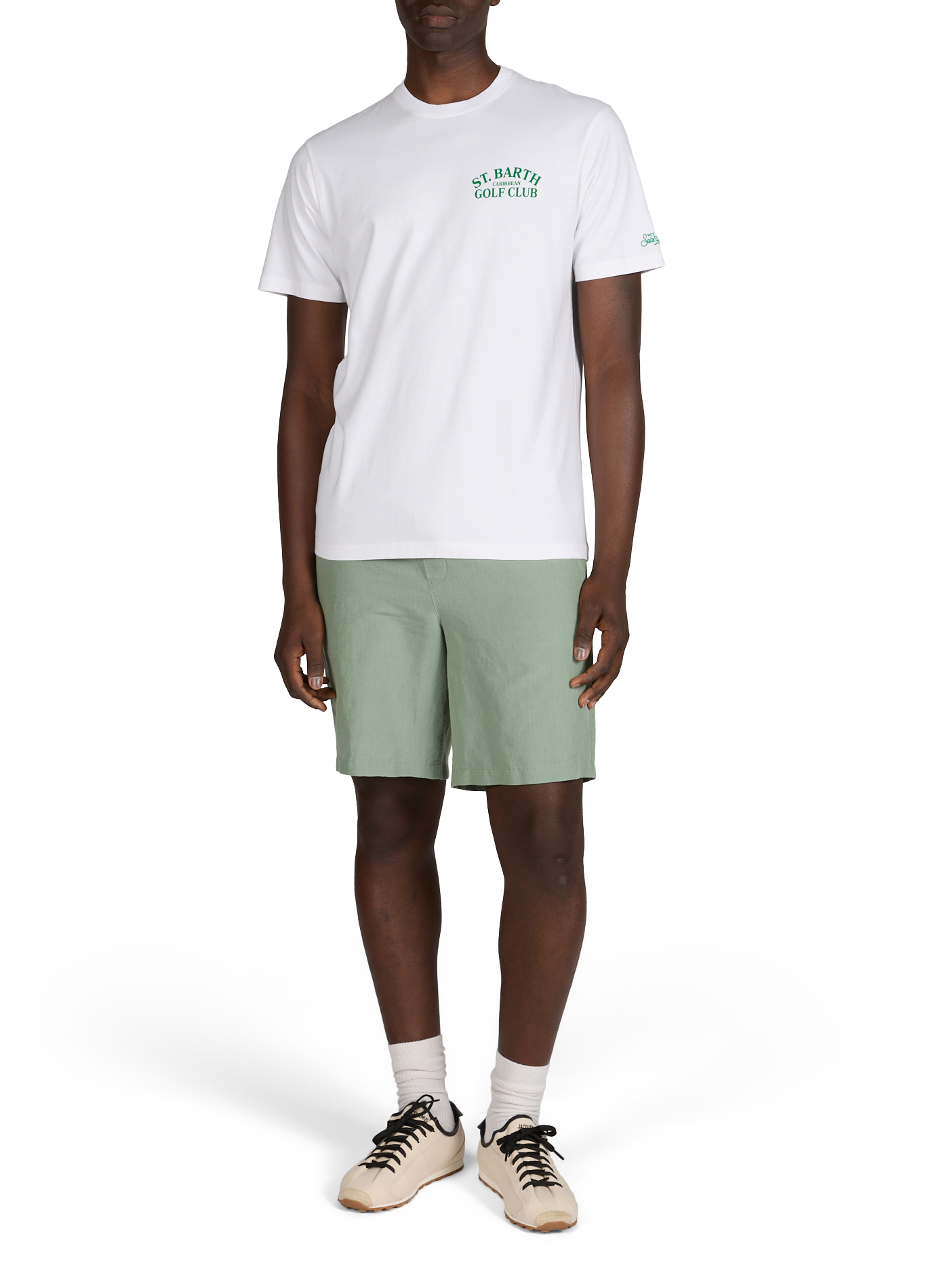 Straight cotton t-shirt MC2 SAINT BARTH White