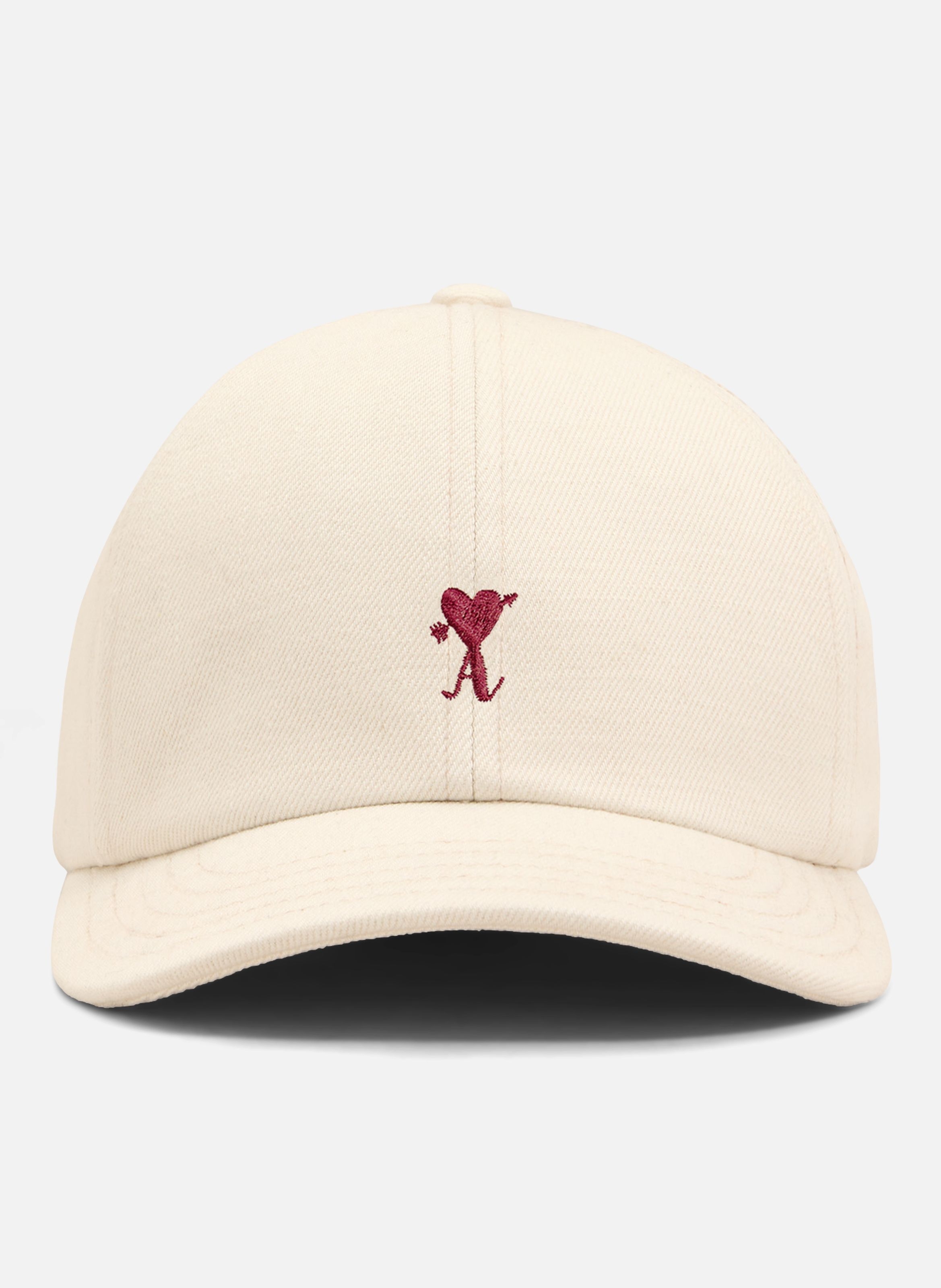 Casquette ami de coeur flèche unisexe en coton AMI PARIS Blanc