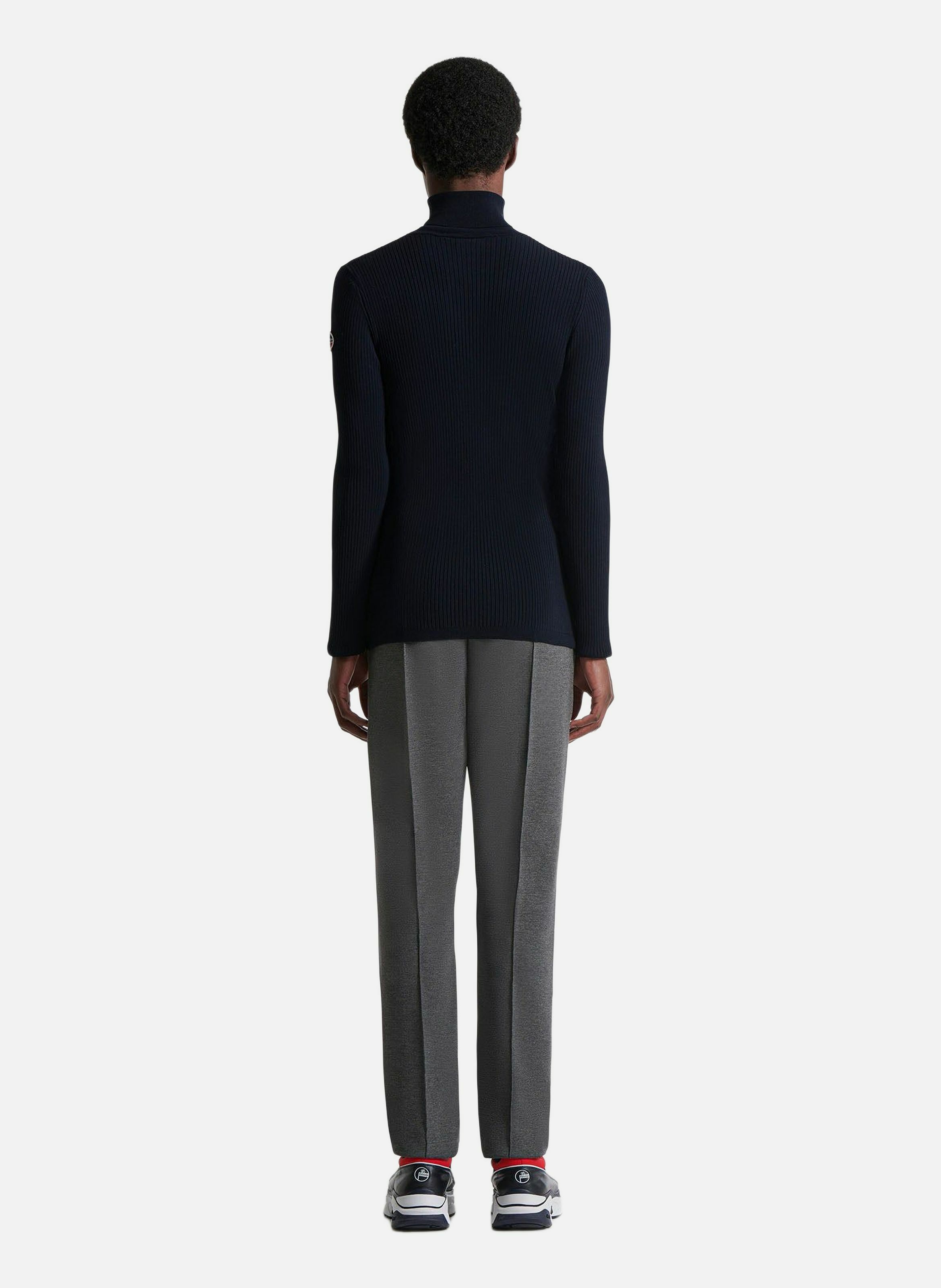 Pull ceillac col roulé coupe ajustée FUSALP Bleu