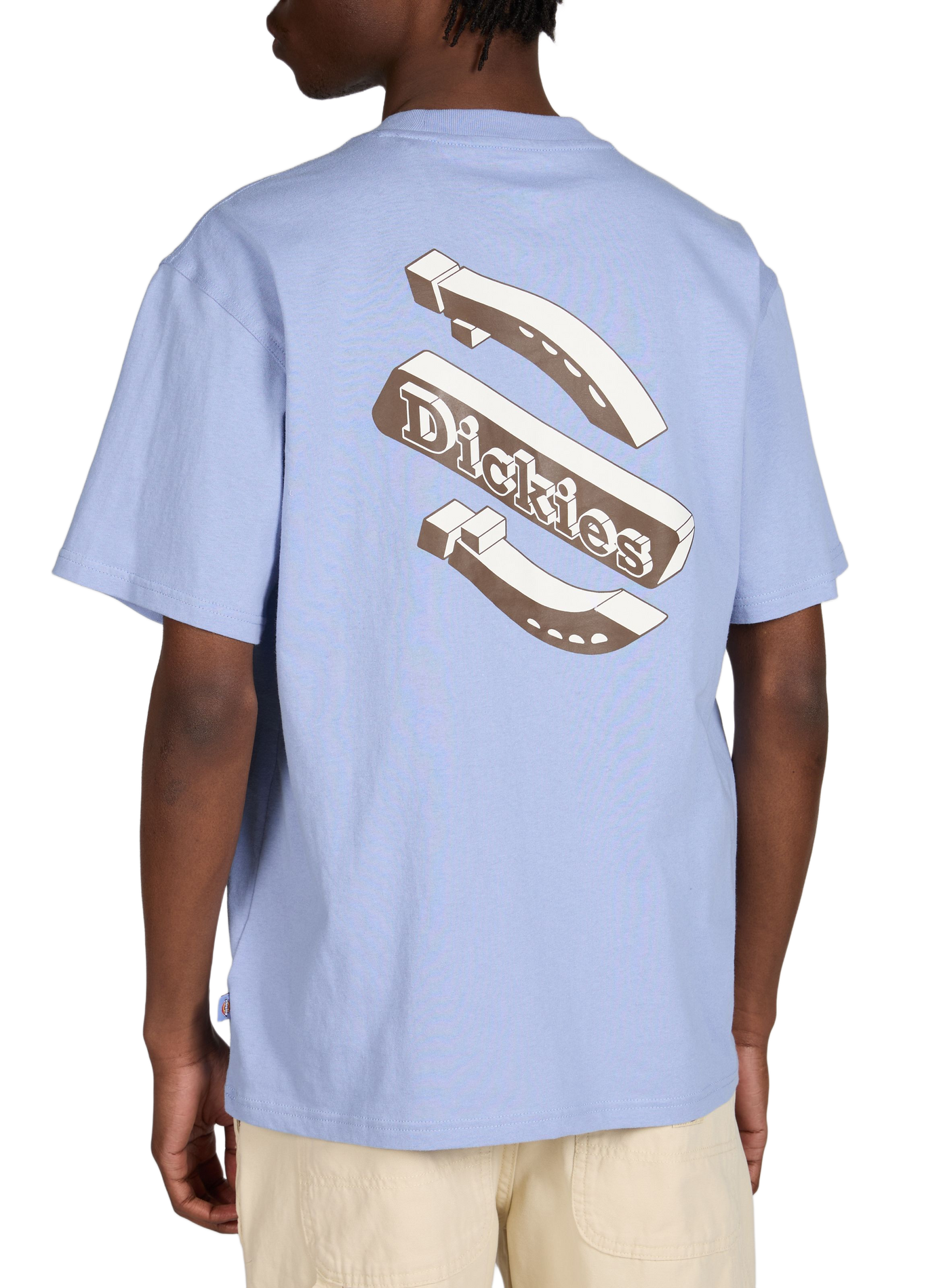 Cotton round-neck T-shirt DICKIES Blue