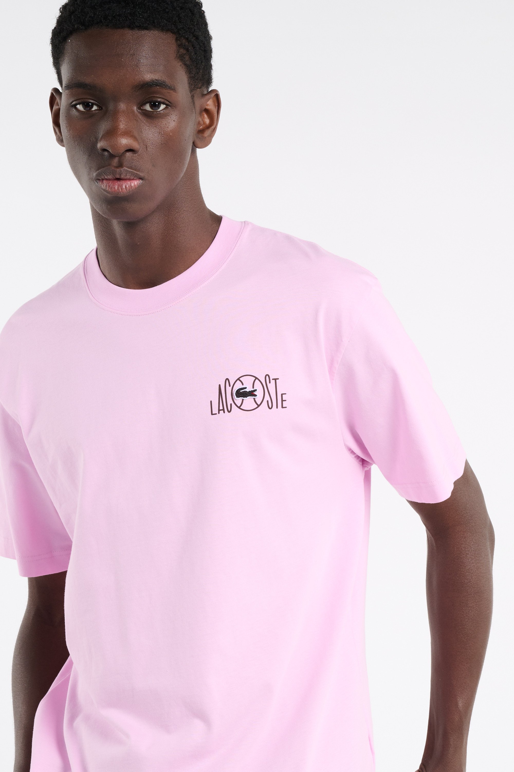 T-shirt tee-shirt LACOSTE Rose