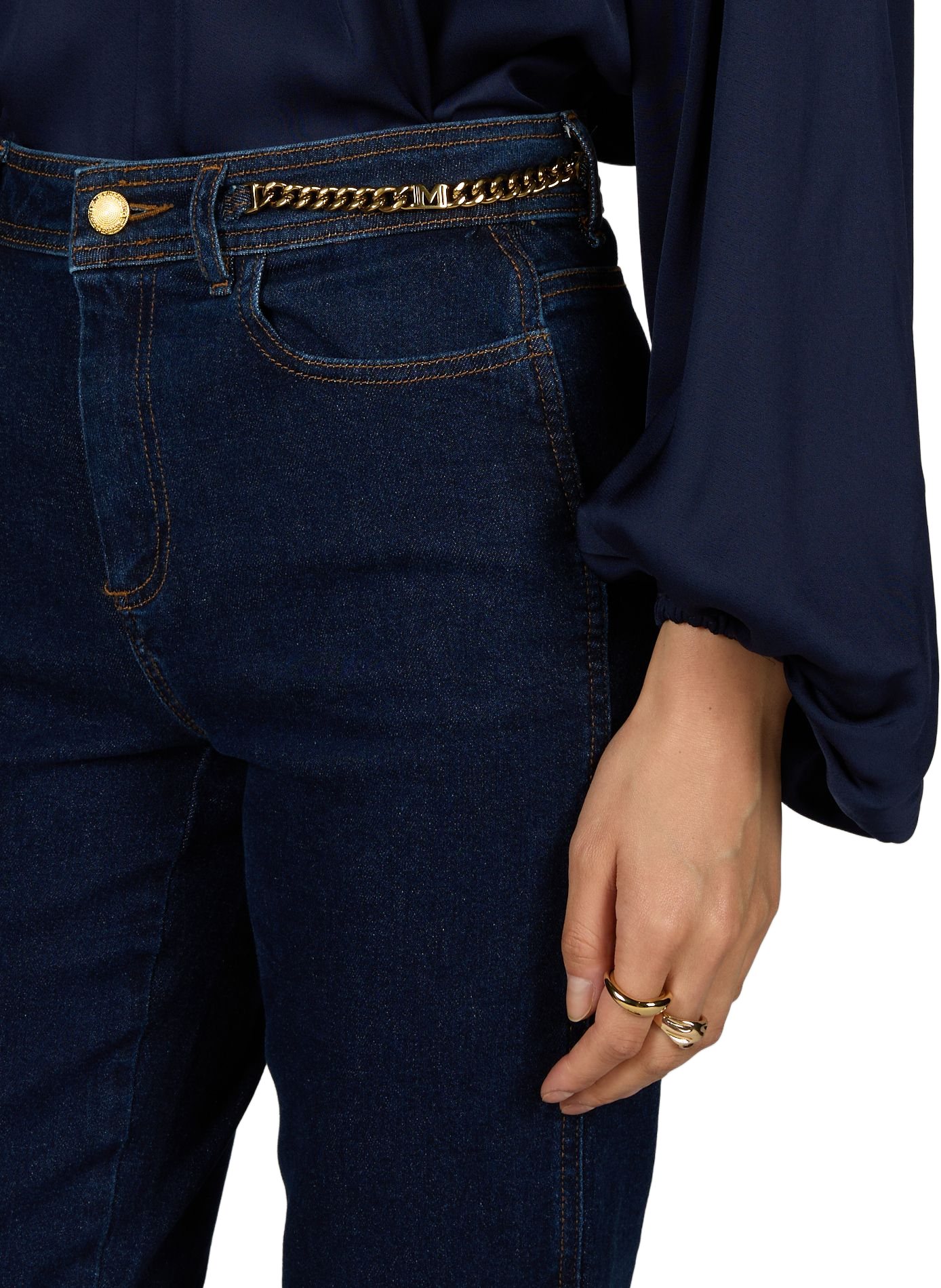 Alyssa cotton jeans GUESS Blue