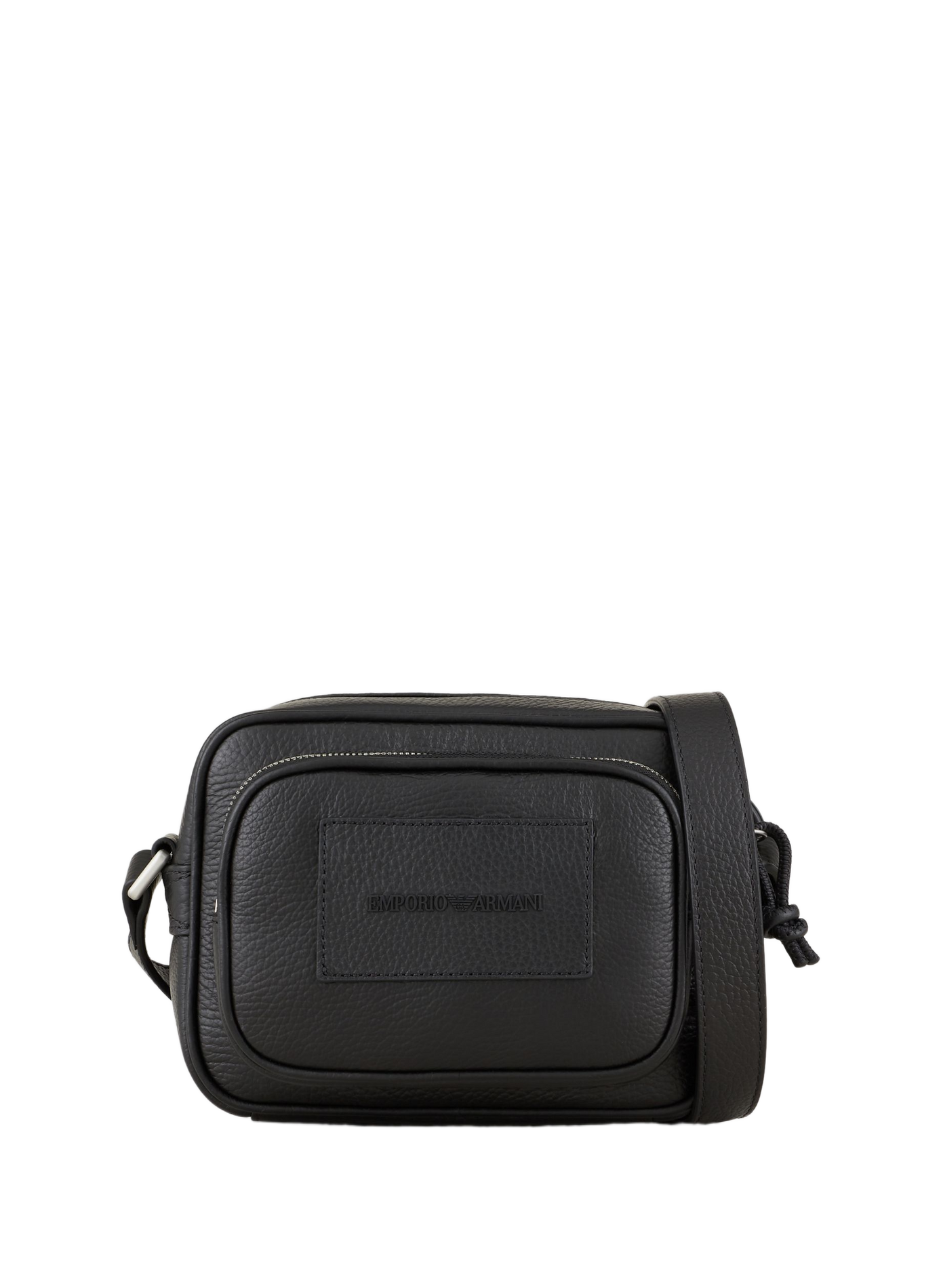 Multi-pocket leather bag EMPORIO ARMANI Black