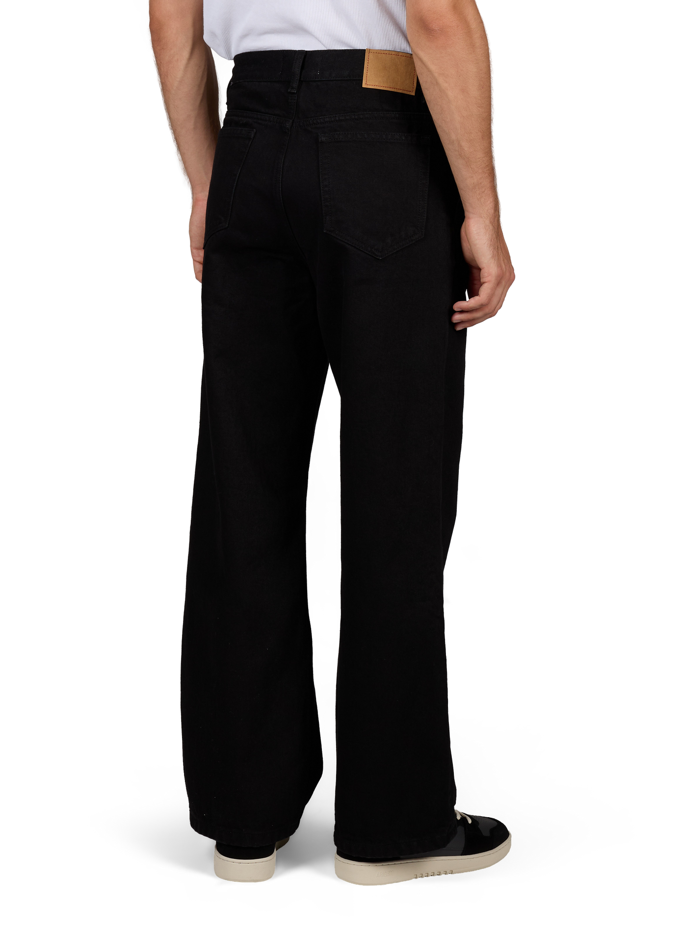 Genua straight-leg jeans in cotton JEANERICA DENIM Black