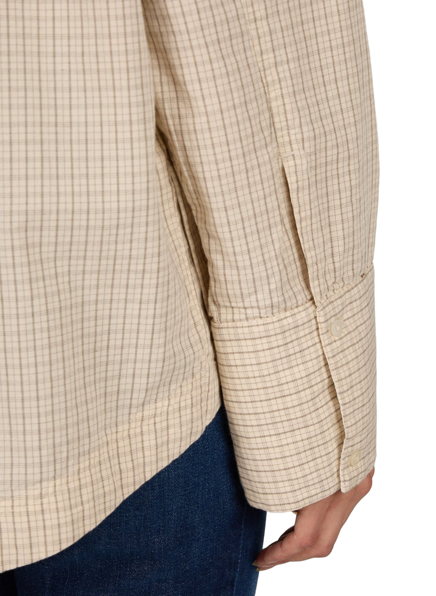 Oversize Baumwollhemd ROUGE EDIT Beige