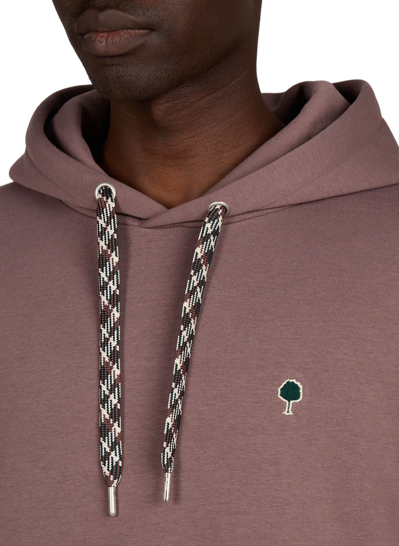 Sweatshirt droit à capuche en coton mélangé FAGUO Rouge
