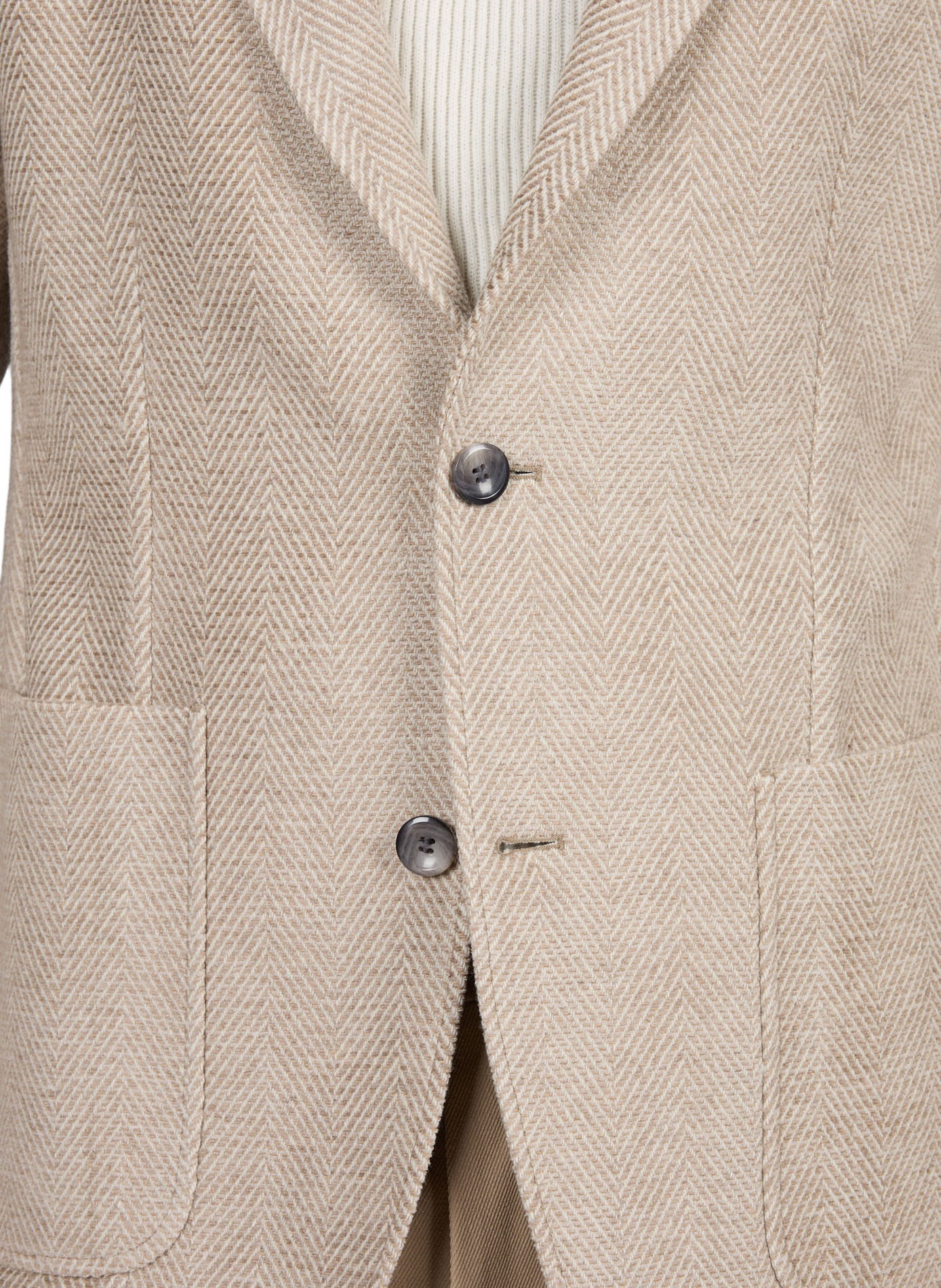 Gerader Blazer aus Wollmischung STRELLSON Beige