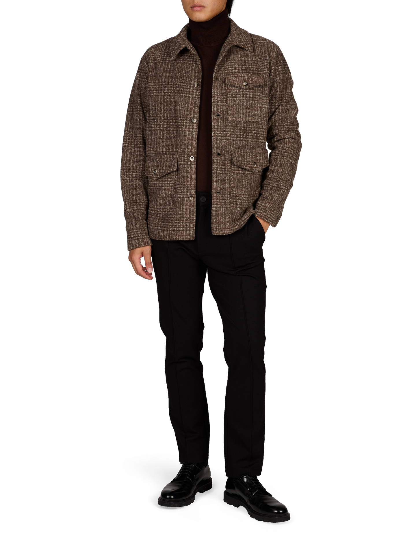 Straight jacket with classic collar 1789 CALA Khaki