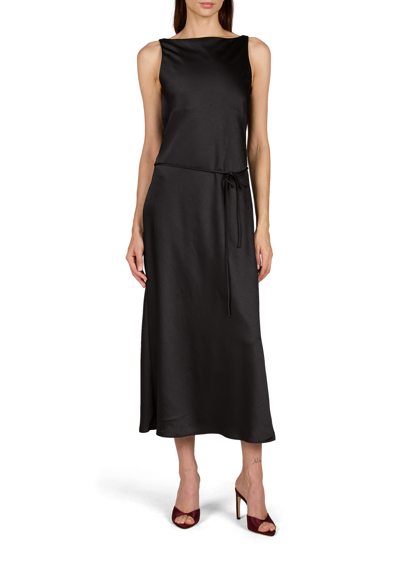 Round neck long dress LE 17 SEPTEMBRE Black