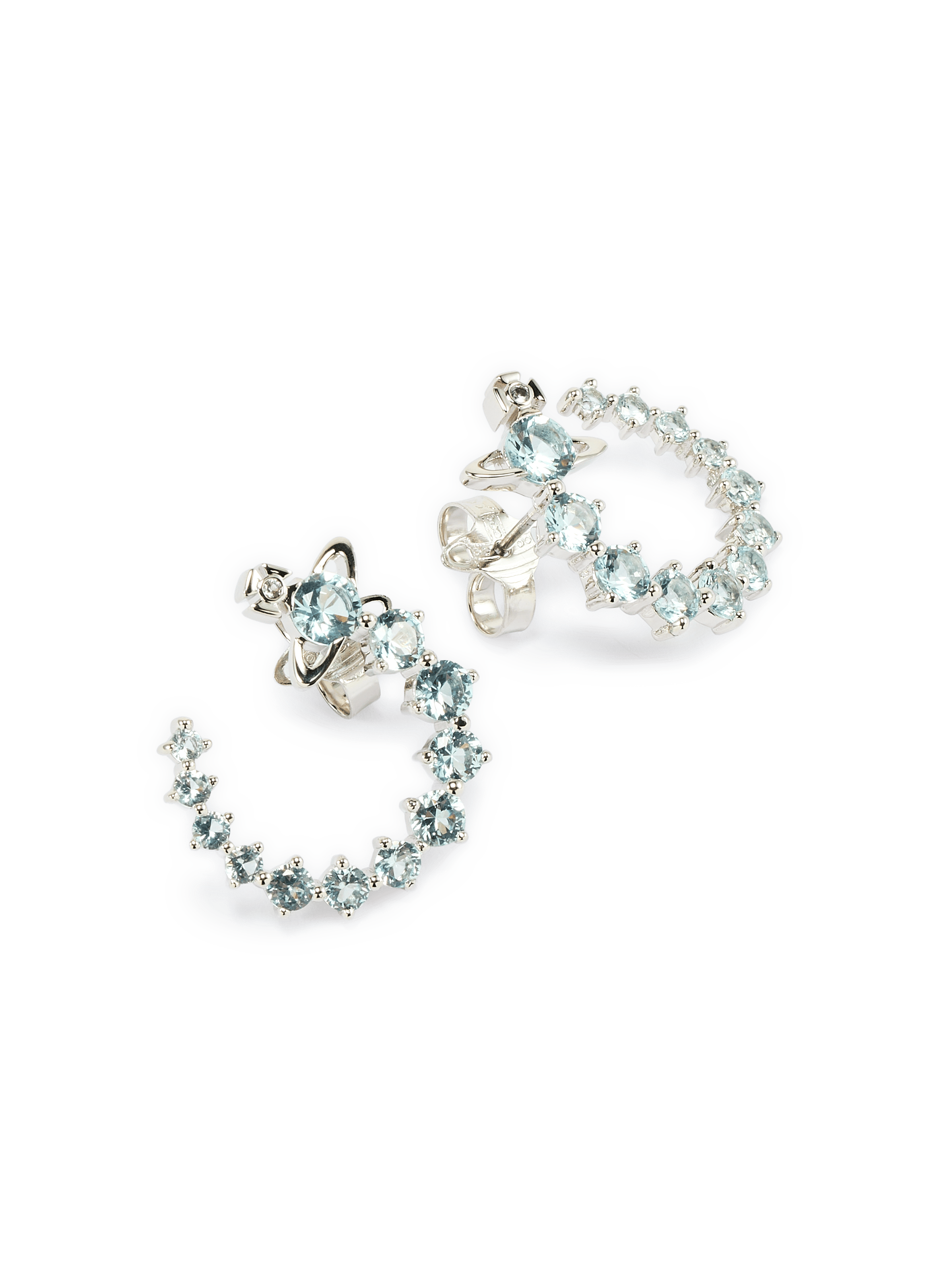 Boucles d'oreilles Lydia en laiton VIVIENNE WESTWOOD Blue