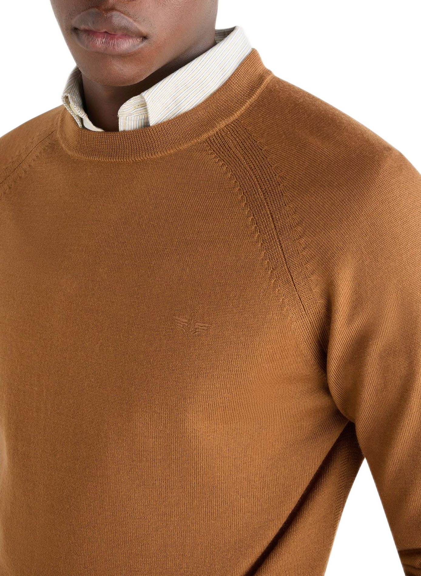 Jersey de algodón orgánico cuello redondo DOCKERS Marrón