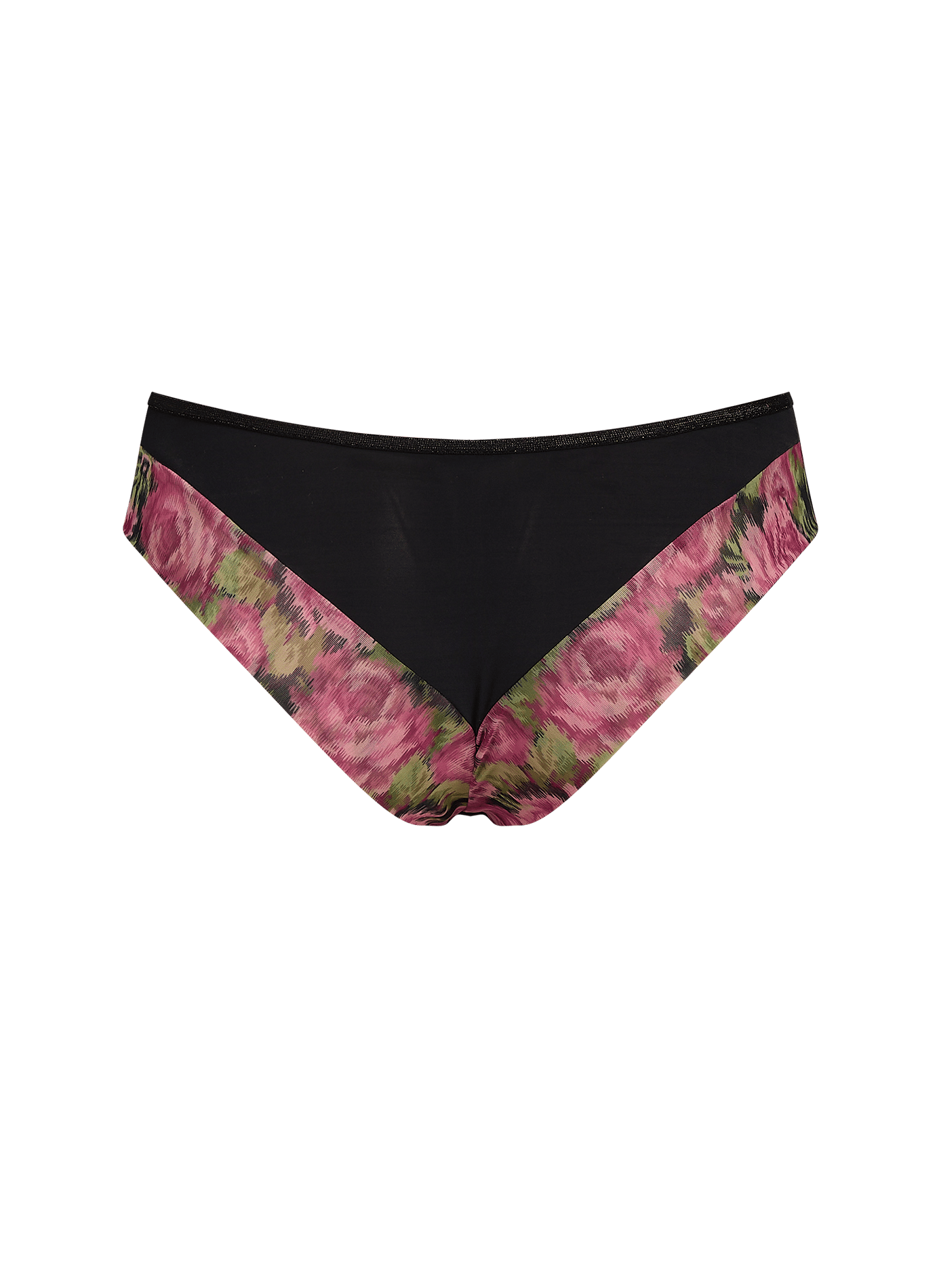 Floraler Tanga aus zwei Materialien LA NOUVELLE Mehrfarbig