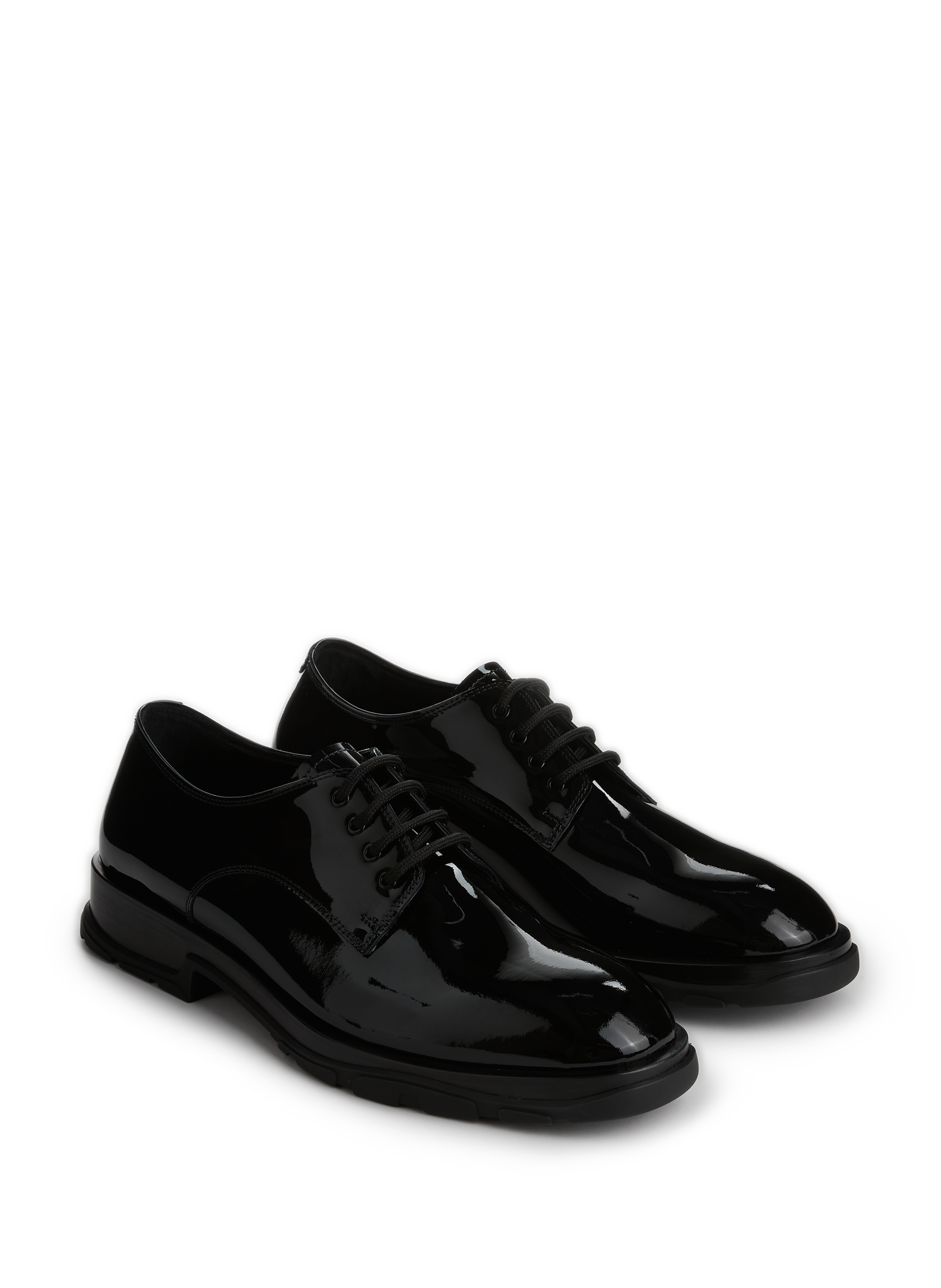 Derbies Slim Tread en cuir verni