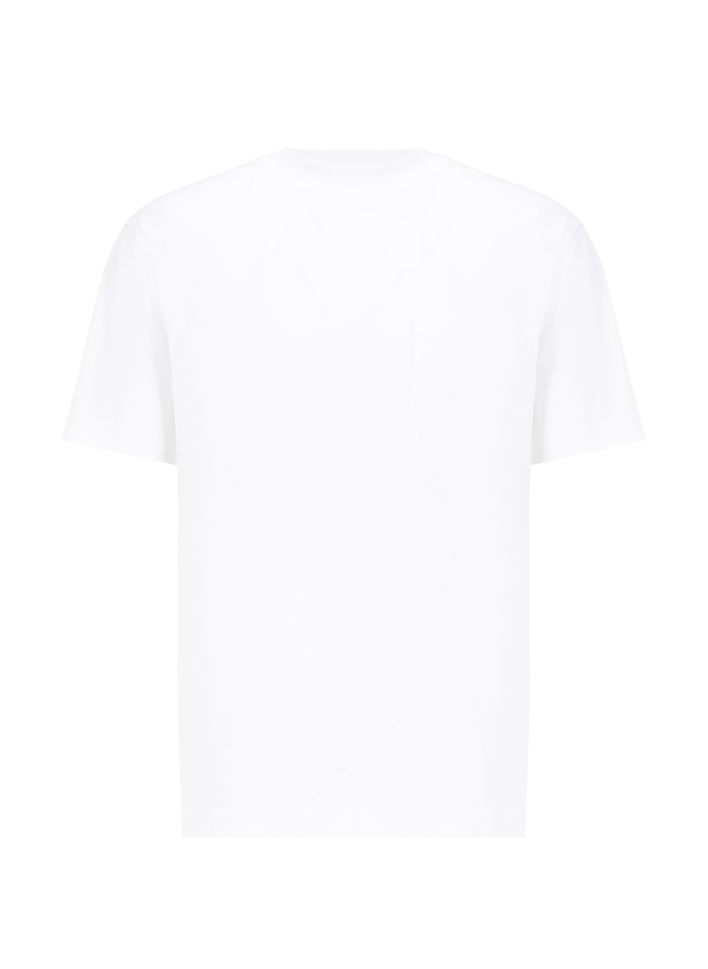 Round-neck organic cotton T-shirt AU PRINTEMPS PARIS White