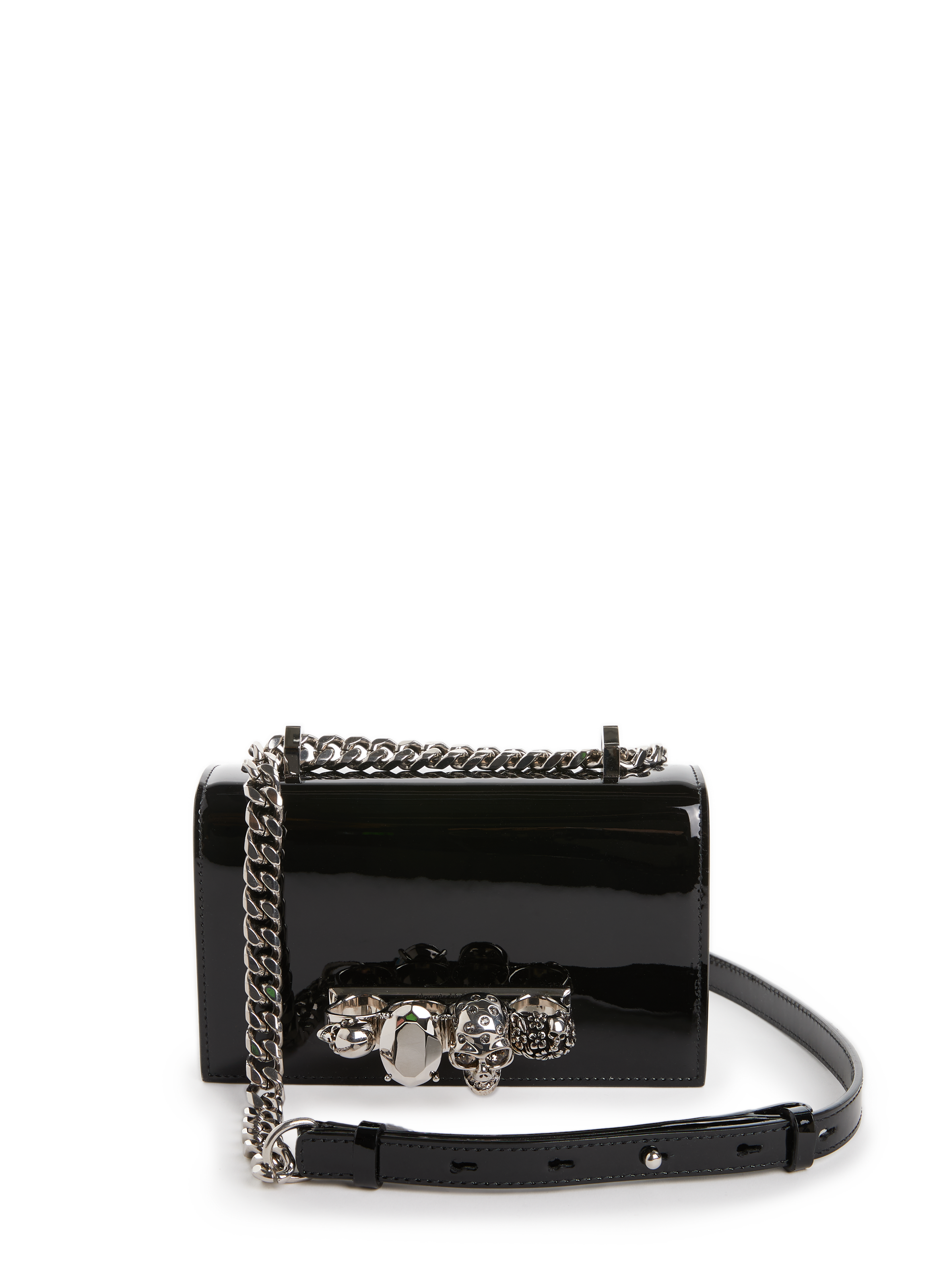 ALEXANDER MCQUEEN Sac Jewelled Satchel en cuir Noir