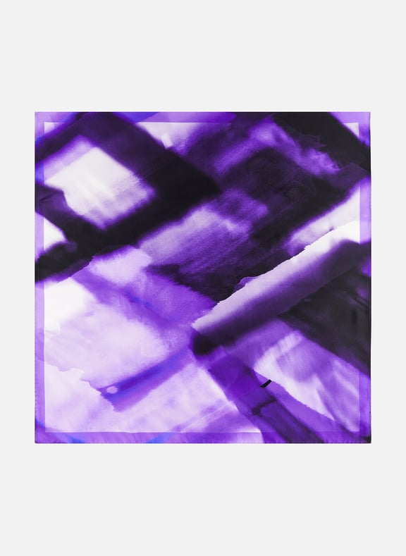 Printed silk scarf Purple by SAISON 1865 SAISON 1865 Printed silk scarf Purple