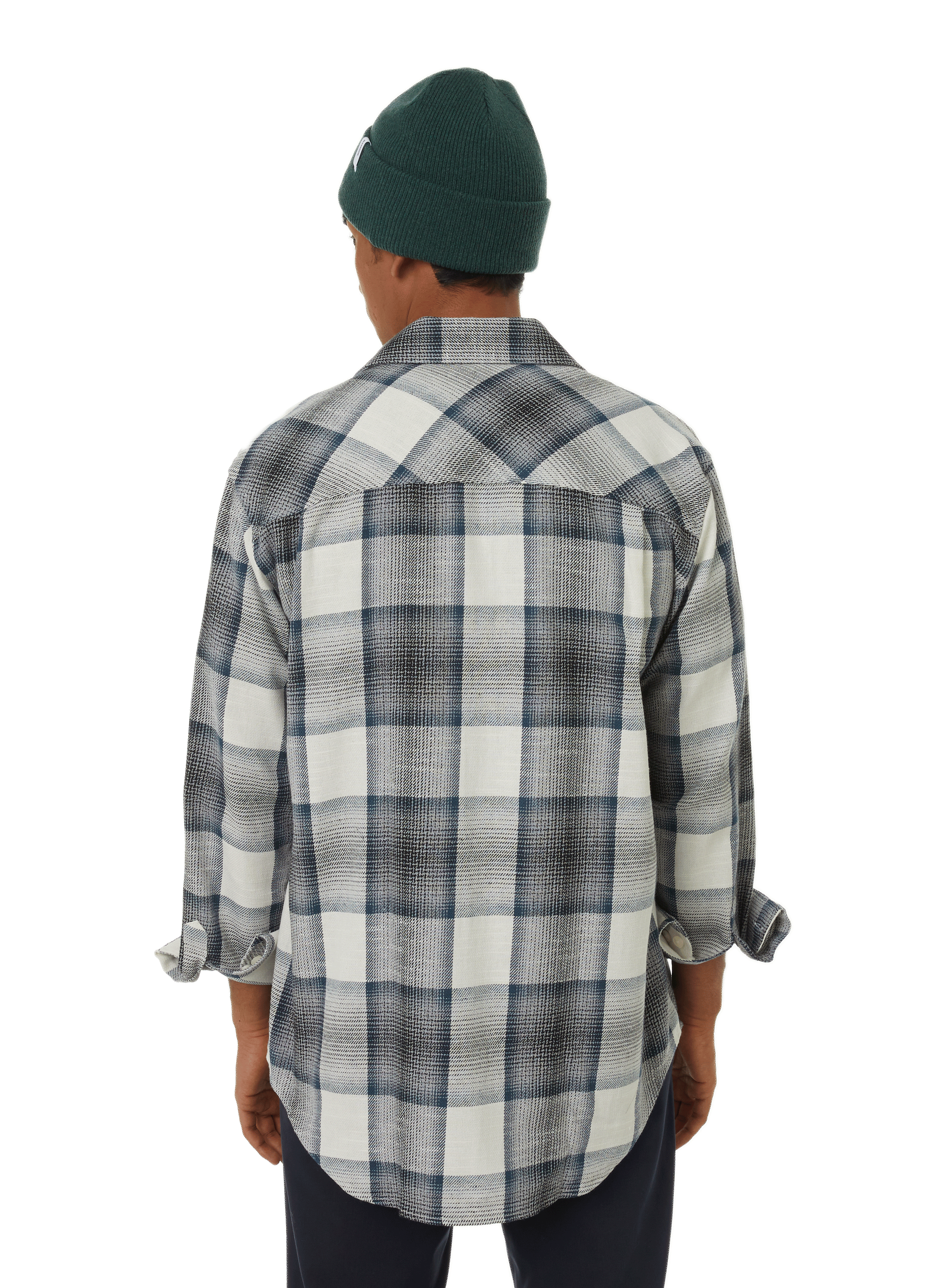 Chemise à carreaux en coton SAMSOE SAMSOE Gris