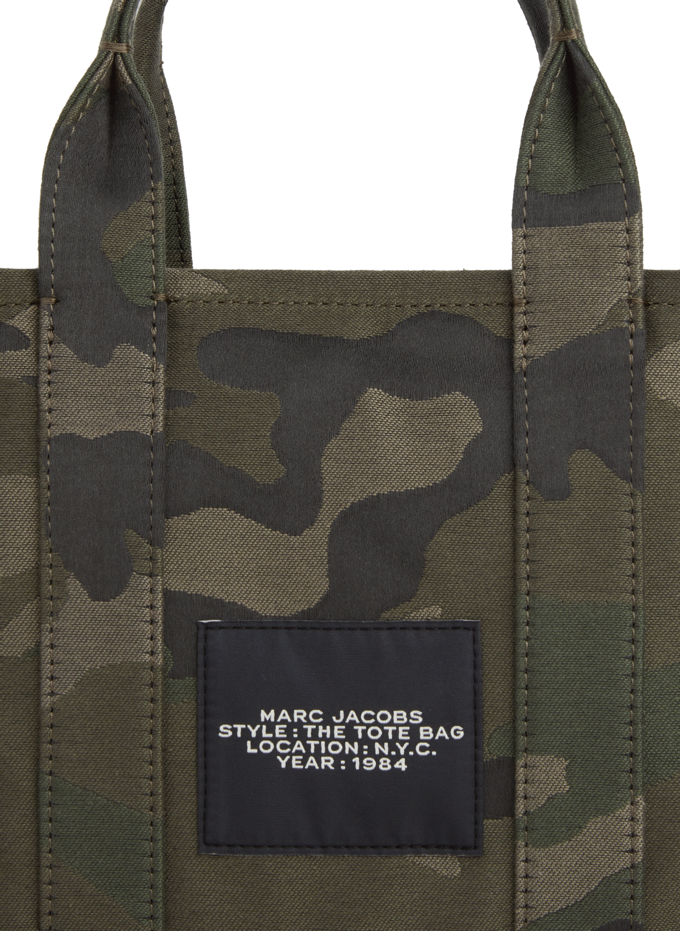 Sac cabas The Camo Jacquard Small Tote Bag MARC JACOBS Vert