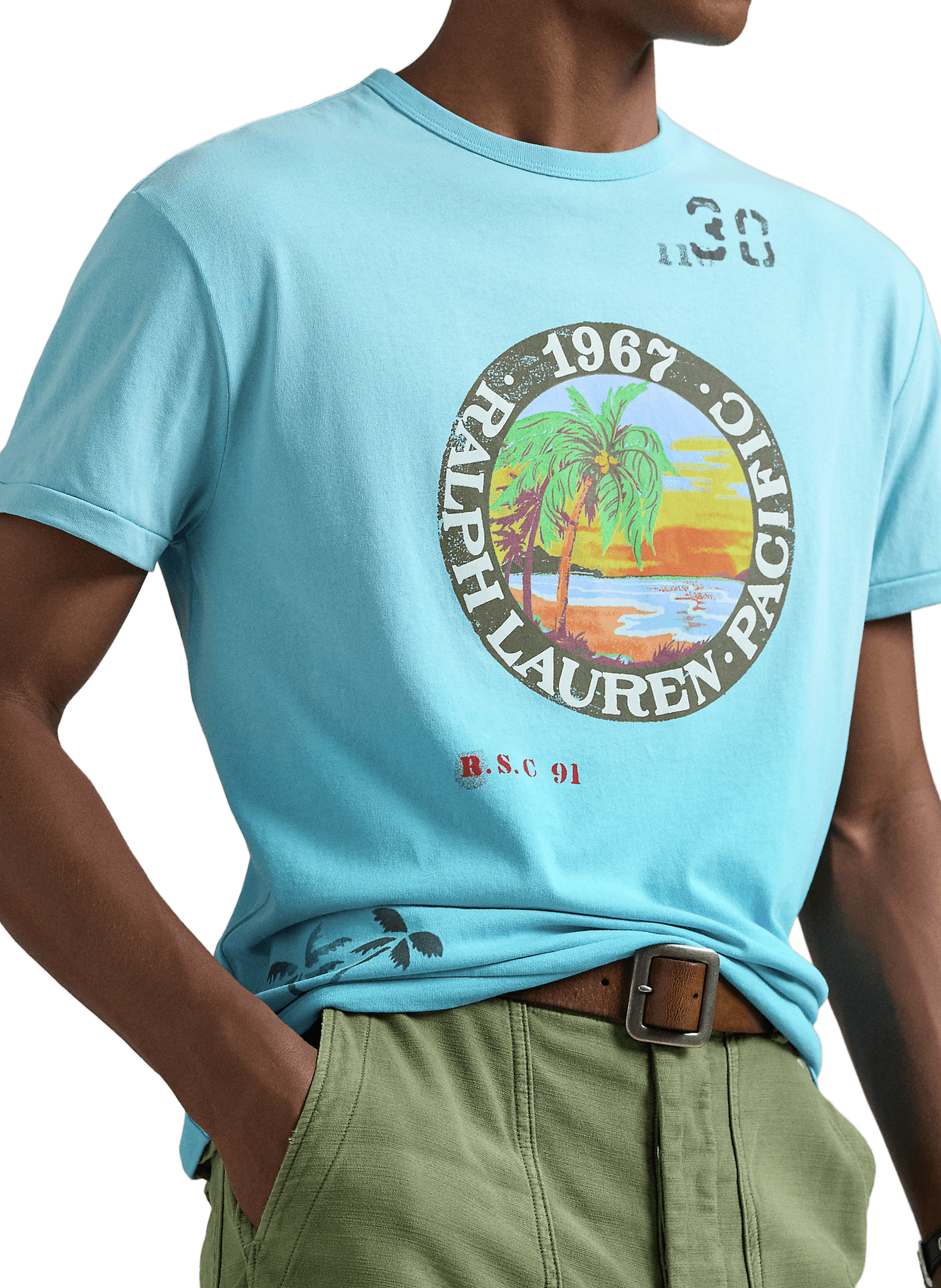 T-shirt à motif  POLO RALPH LAUREN Bleu