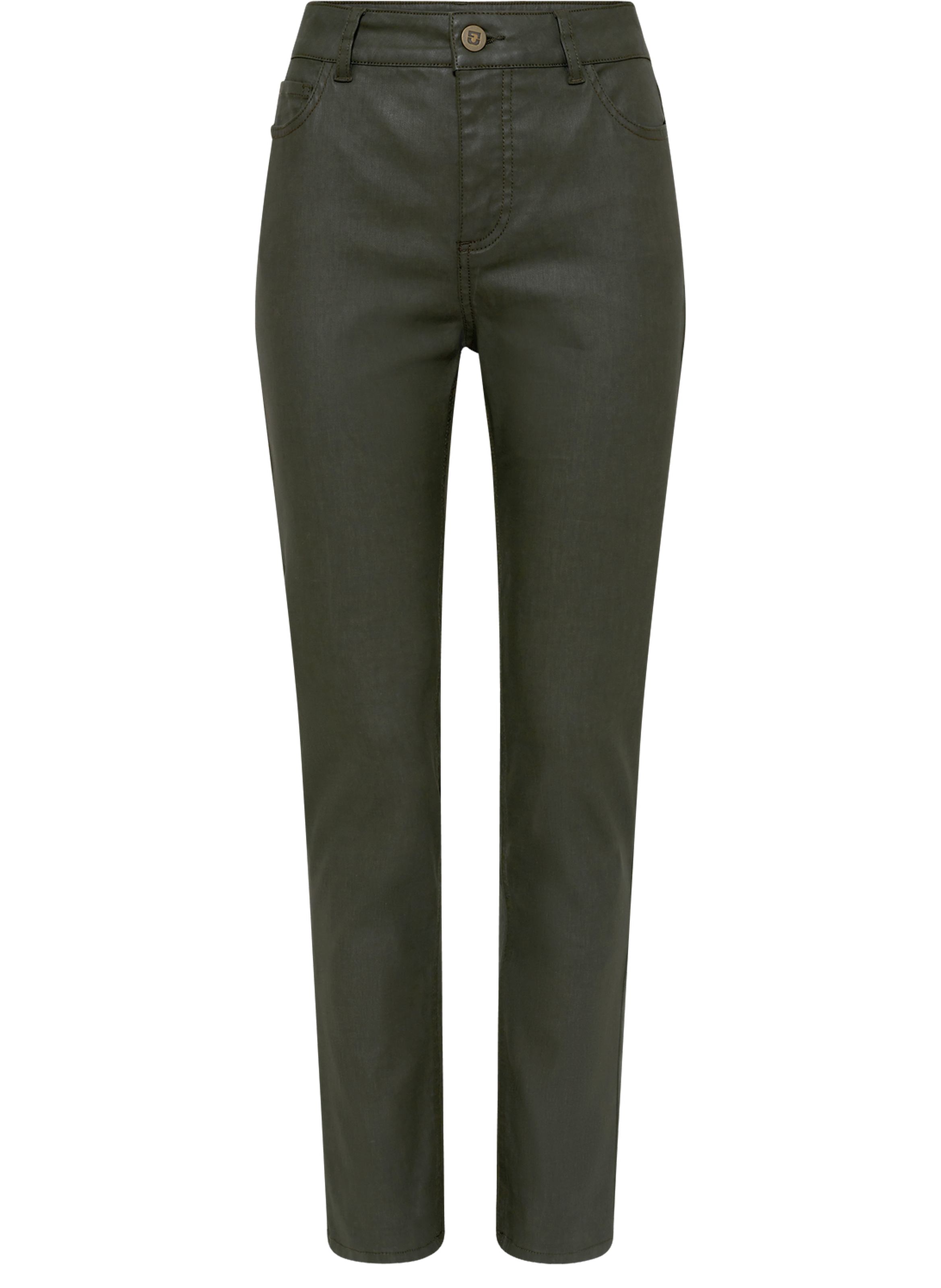 Jean droit enduit - celine GERARD DAREL Vert