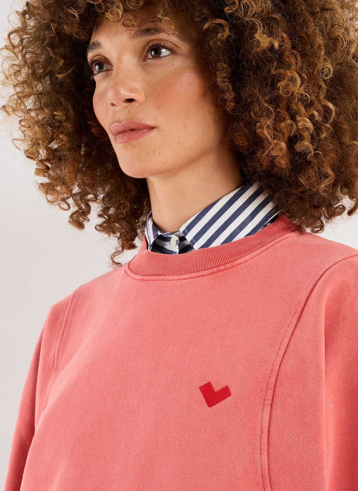 Sweatshirt en coton BELLEROSE Rose
