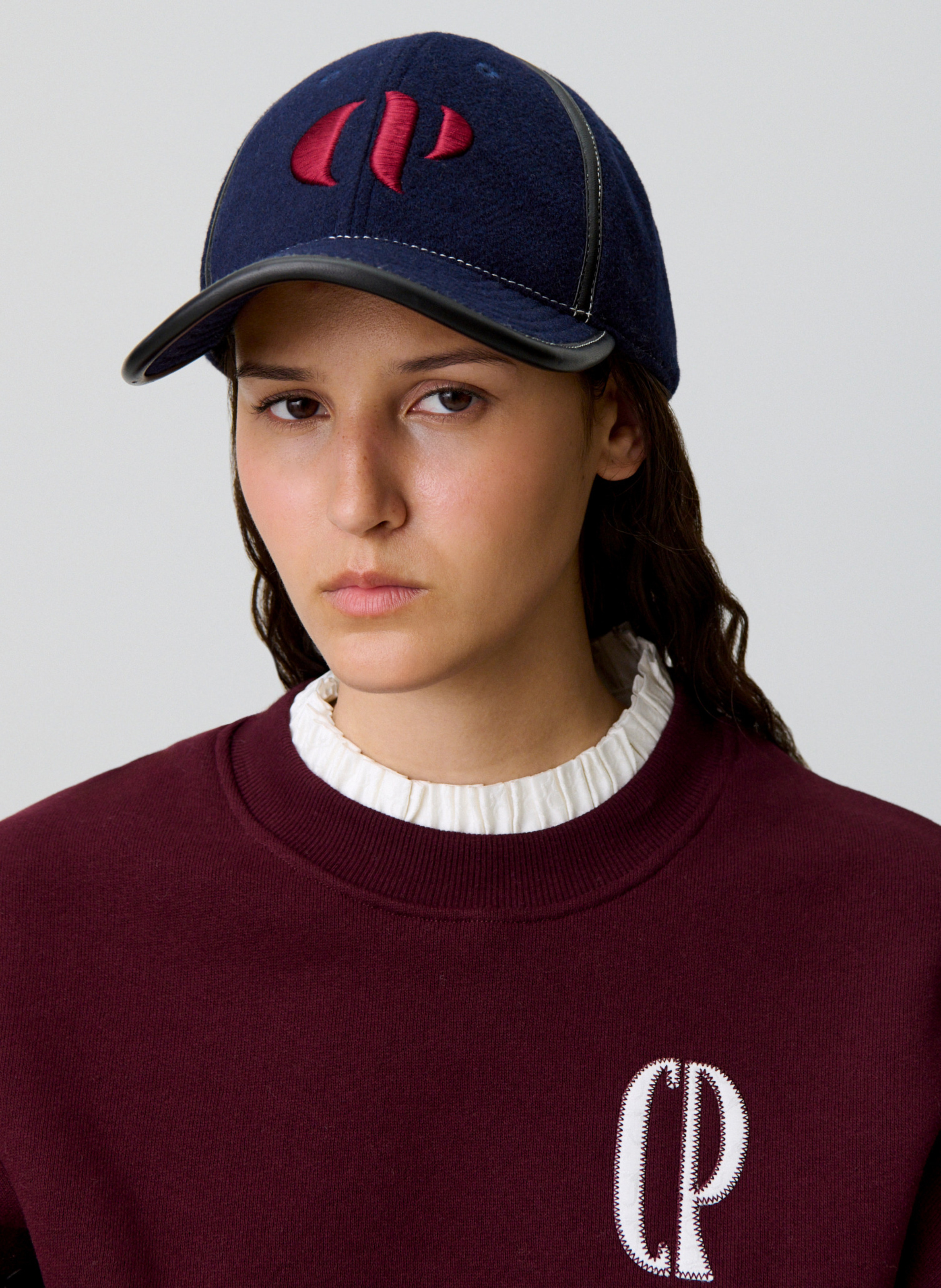 Casquette en laine athlete CLAUDIE PIERLOT Bleu